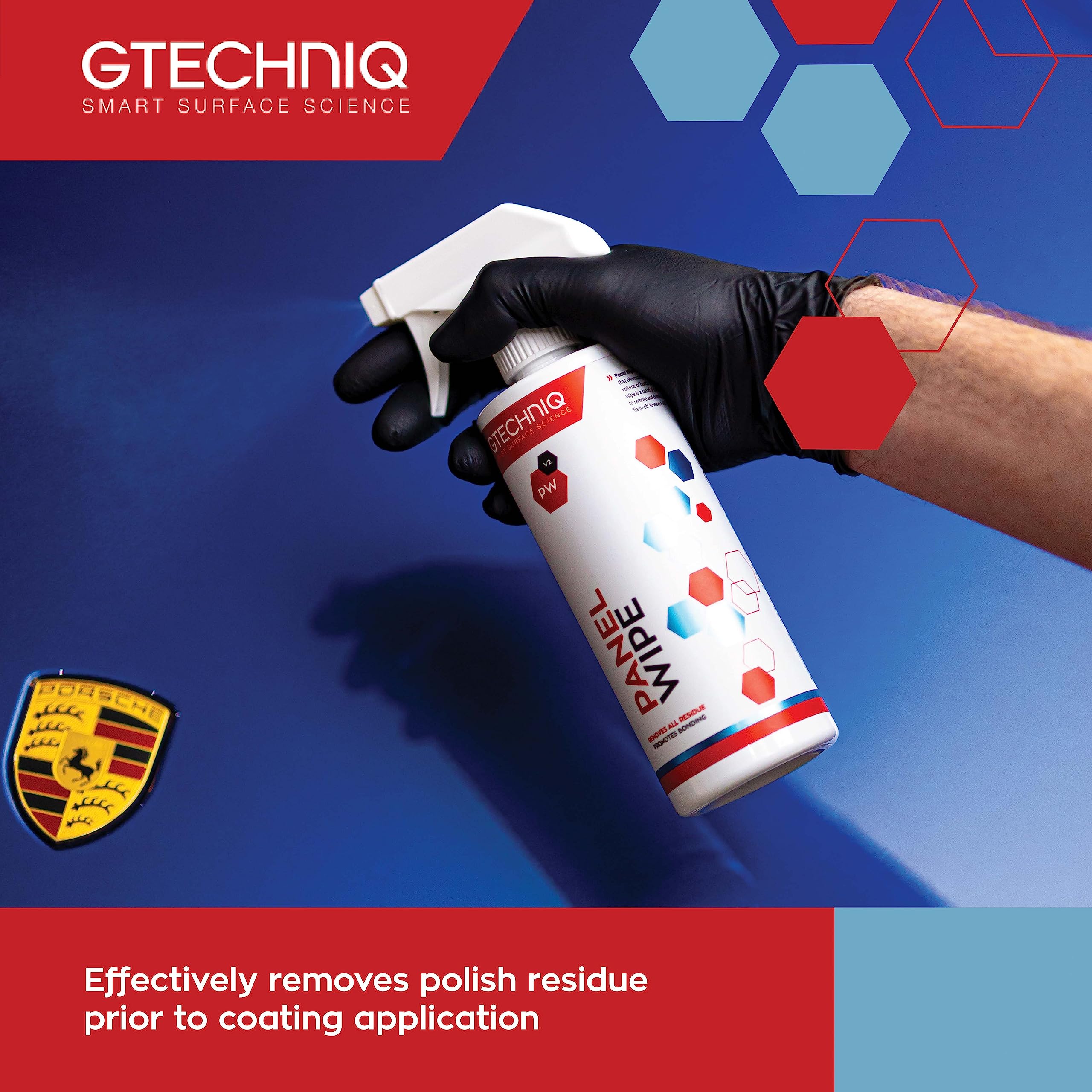 Gtechniq Panel Wipe For Car Cleaning, Pre-Sealant Car Cleaner For Polish Residue, Fragrance-Free, Transparent, 250Ml