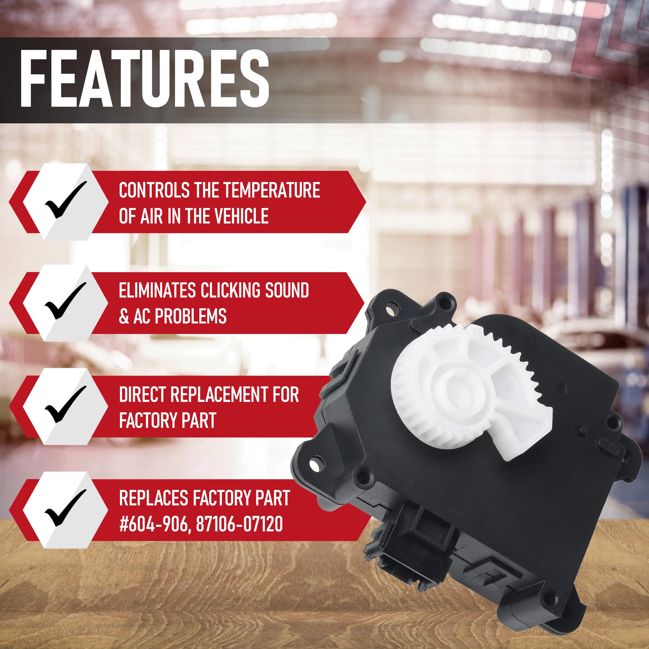 Hvac Air Blend Door Actuator Heater Replacement By Aa Ignition - Compatible With Lexus & Toyota - Es300H, Es350, Rx350, Avalon,
