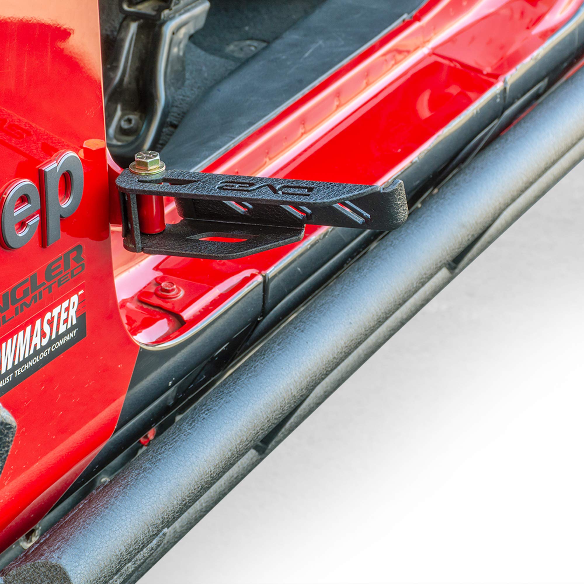 Foot Pegs Compatible With Jeep Wrangler Jk, Wrangler Jl & Gladiator Jt | Hinge Mounted | Door-Less Comfort | Sold In Pairs | Bolt-On Installation | Dv8 Offroad