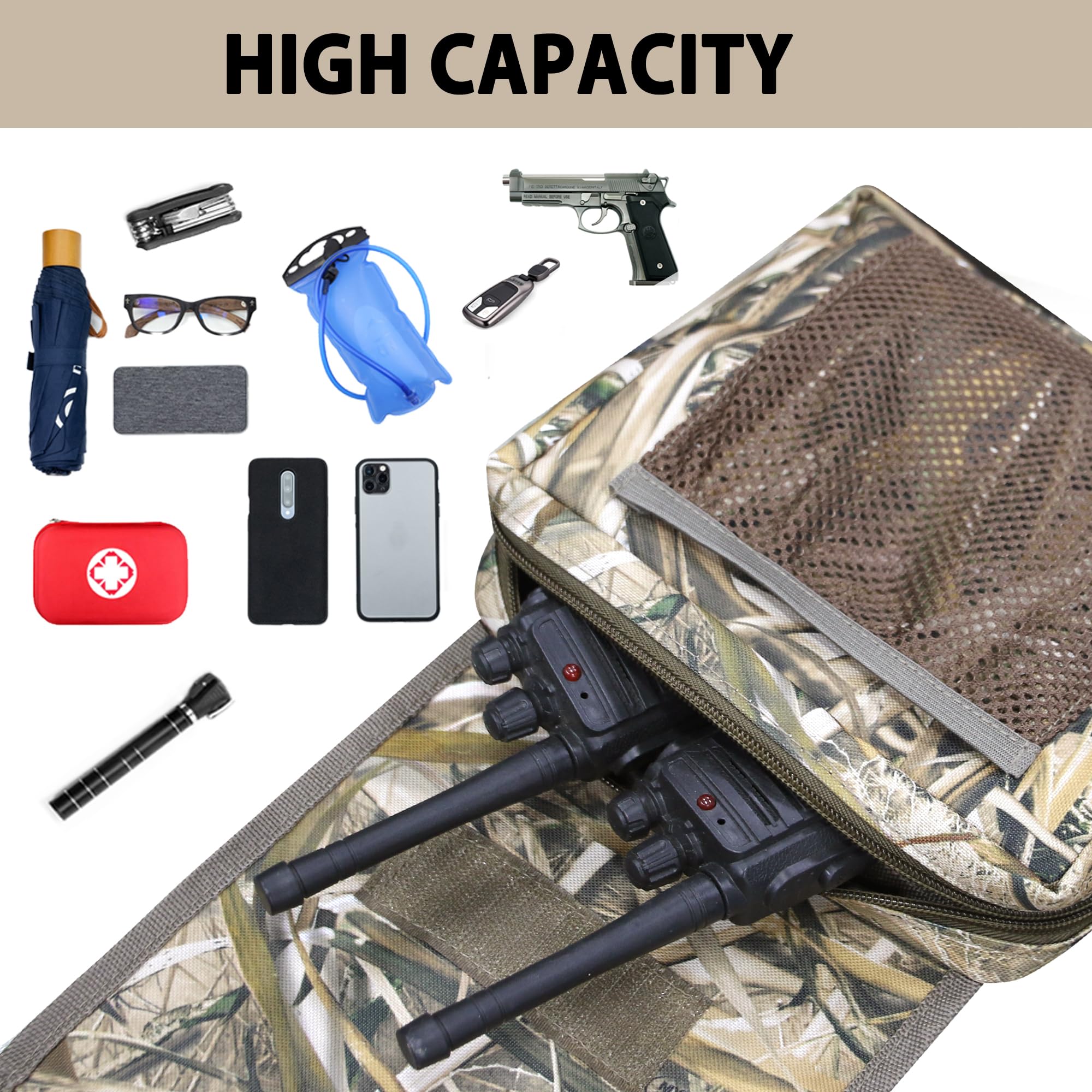 Mydays Atv Saddle Bag,Cargo Tank Storage Luggage For Atv Utv Snowmobile Motorcycle (Camo2)