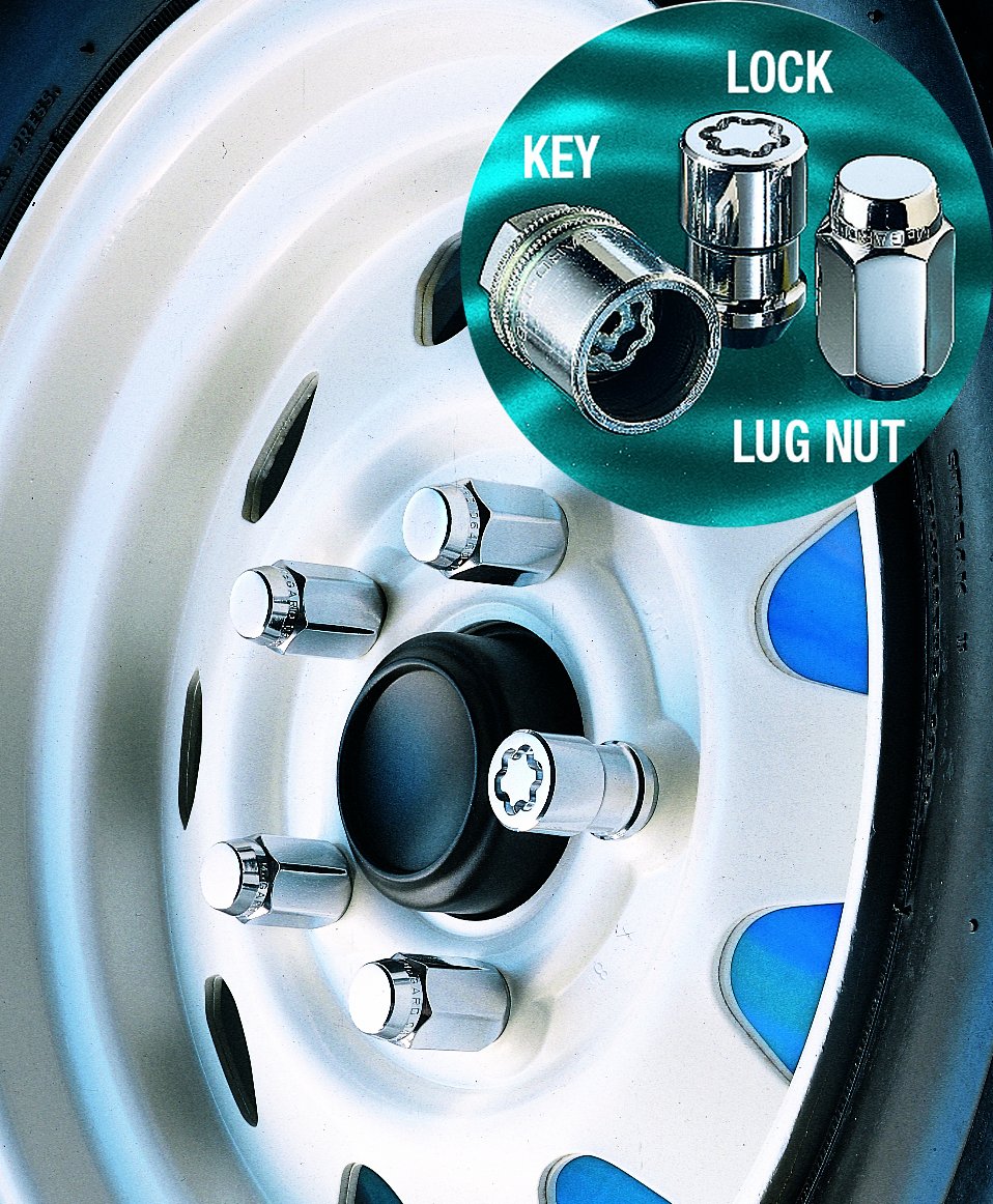 Mcgard 74042 Chrome Cone Seat Trailer Wheel Locks (1/2''- 20 Thread Size) - Set Of 2