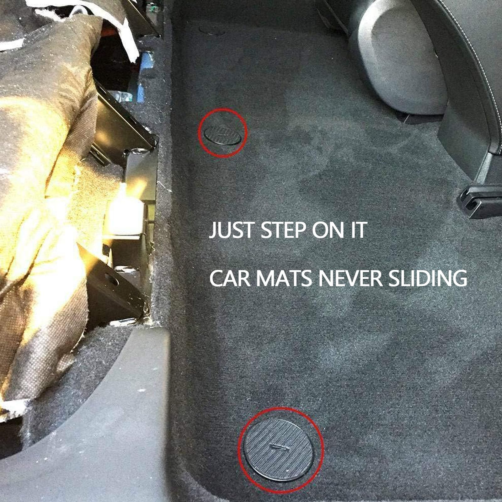 Otuayauto 4Pcs Floor Mat Fastener - Replacement For Bmw Carmats Fixation Clips With T-Hook Anchor For Velour Carpet