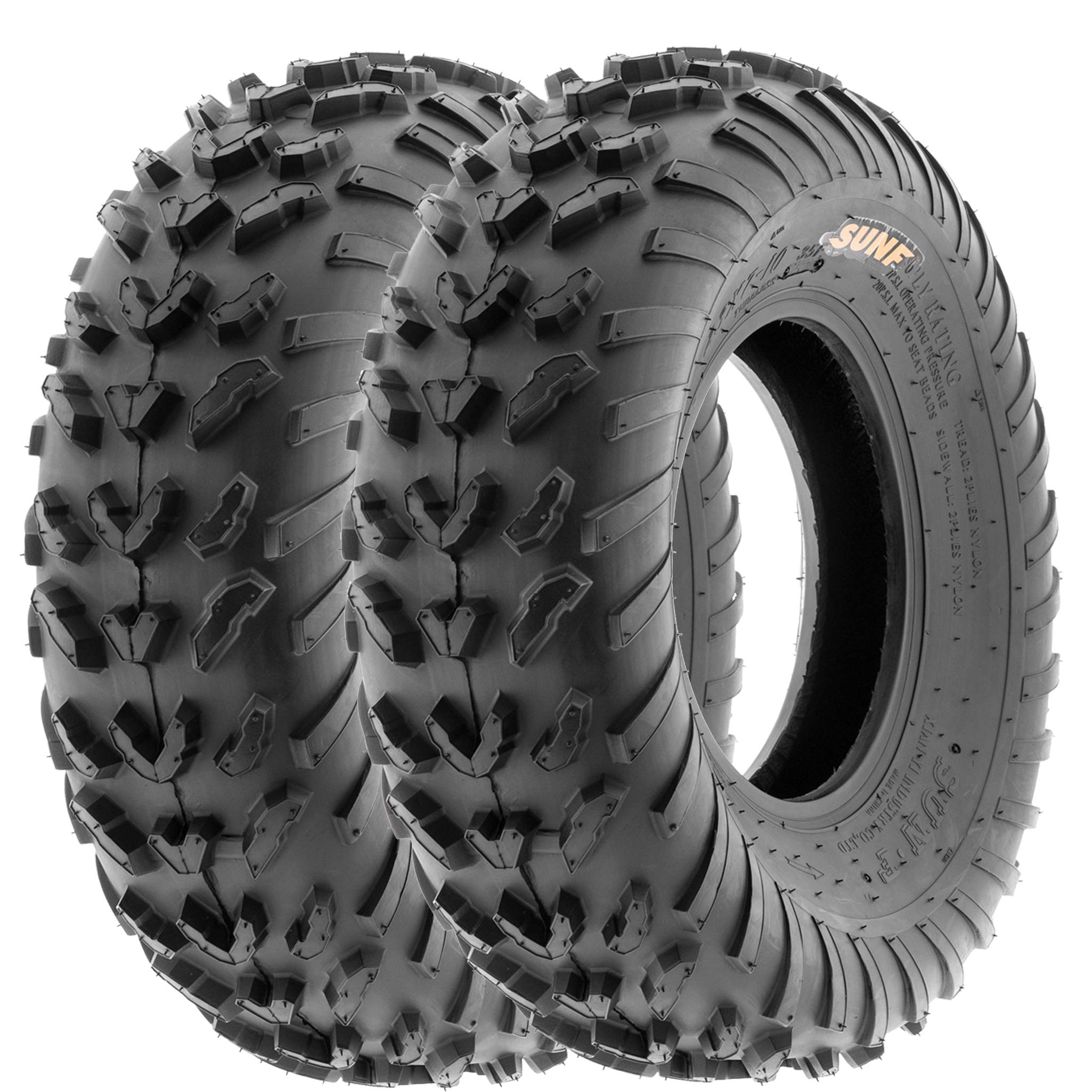 SunF 23x7-10 ATV UTV Tire 23x7x10 All Terrain 6 PR A007 - PAIR of 2