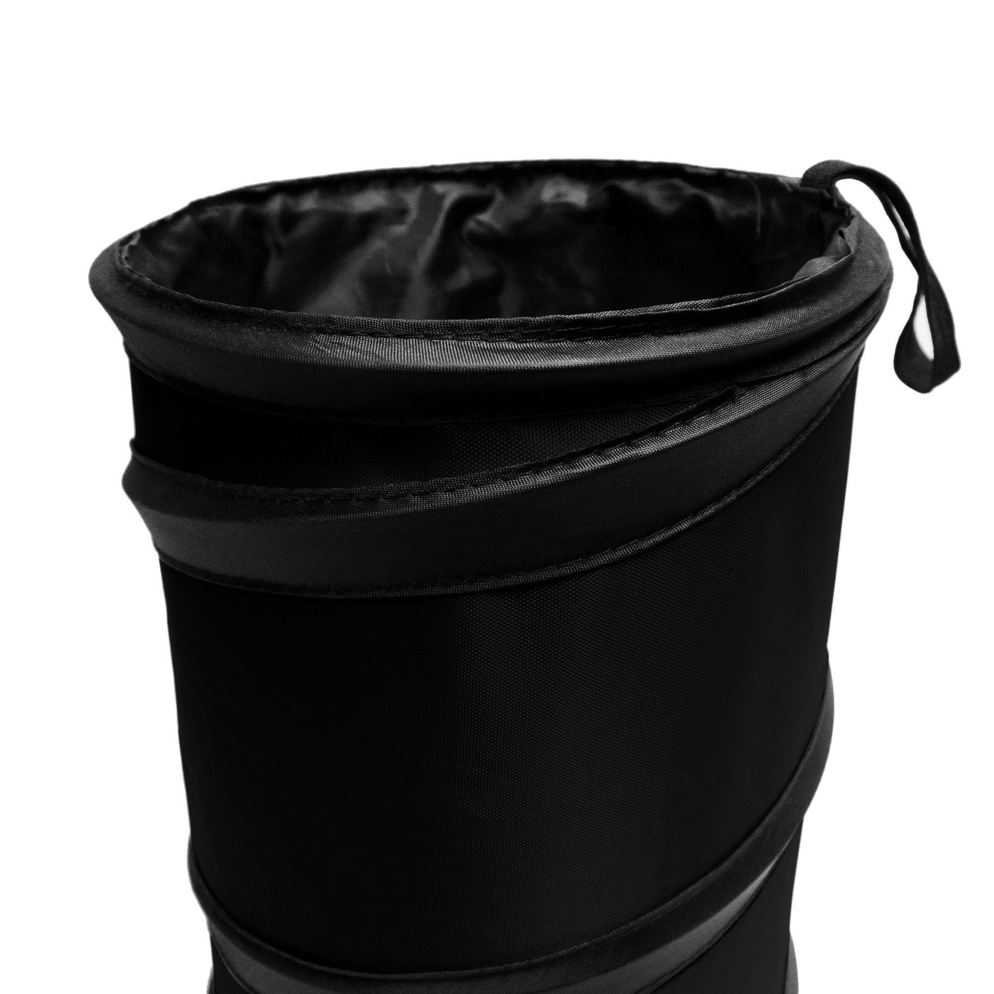 Fh Group Automotive Waterproof Portable Collapsible Small Trash Can Garbage Container Fits Most Cars,Polyethylene, Suvs, And Tru
