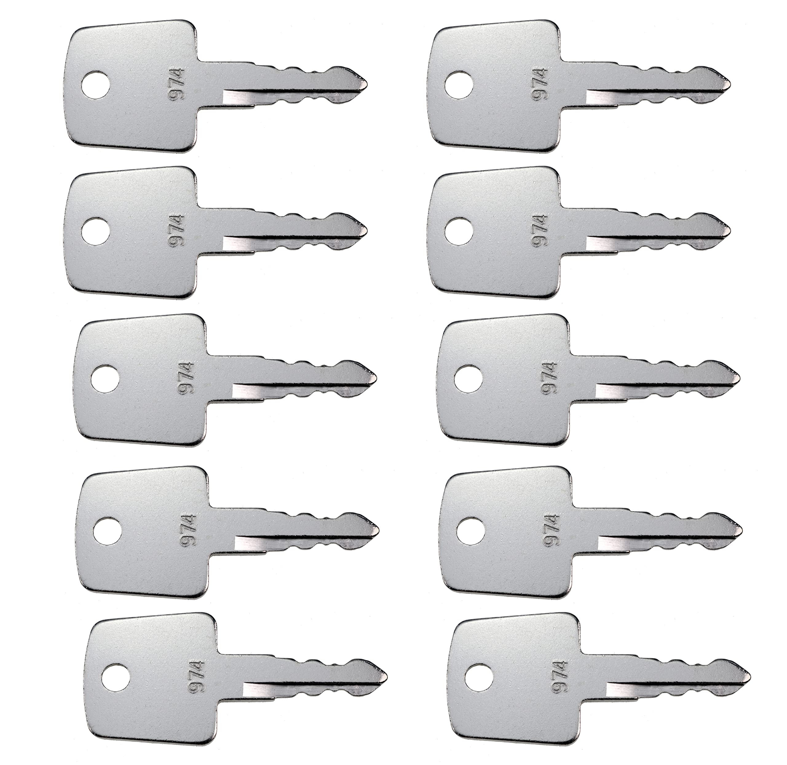 Mover Parts 10 PCS Ignition Keys 974 for Sakai Roller Heavy Construction Equipment Ignition Asphalt Roller Key