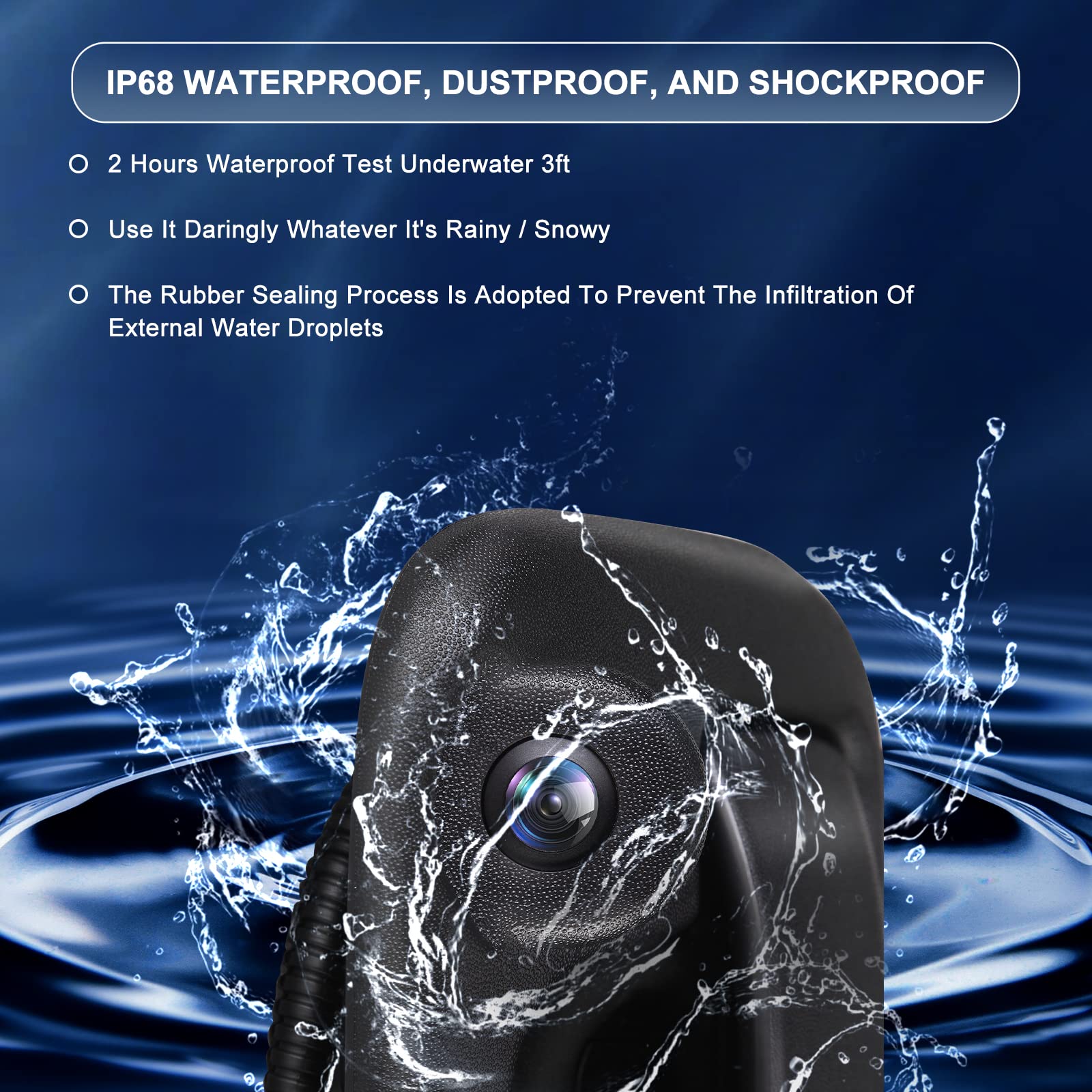 Partselect Rear Tailgate Handle Reverse View Backup Camera 8L3Z-9943400-Ac Replacement For Ford 2004-2014 F150, 2008-2016 F250 /