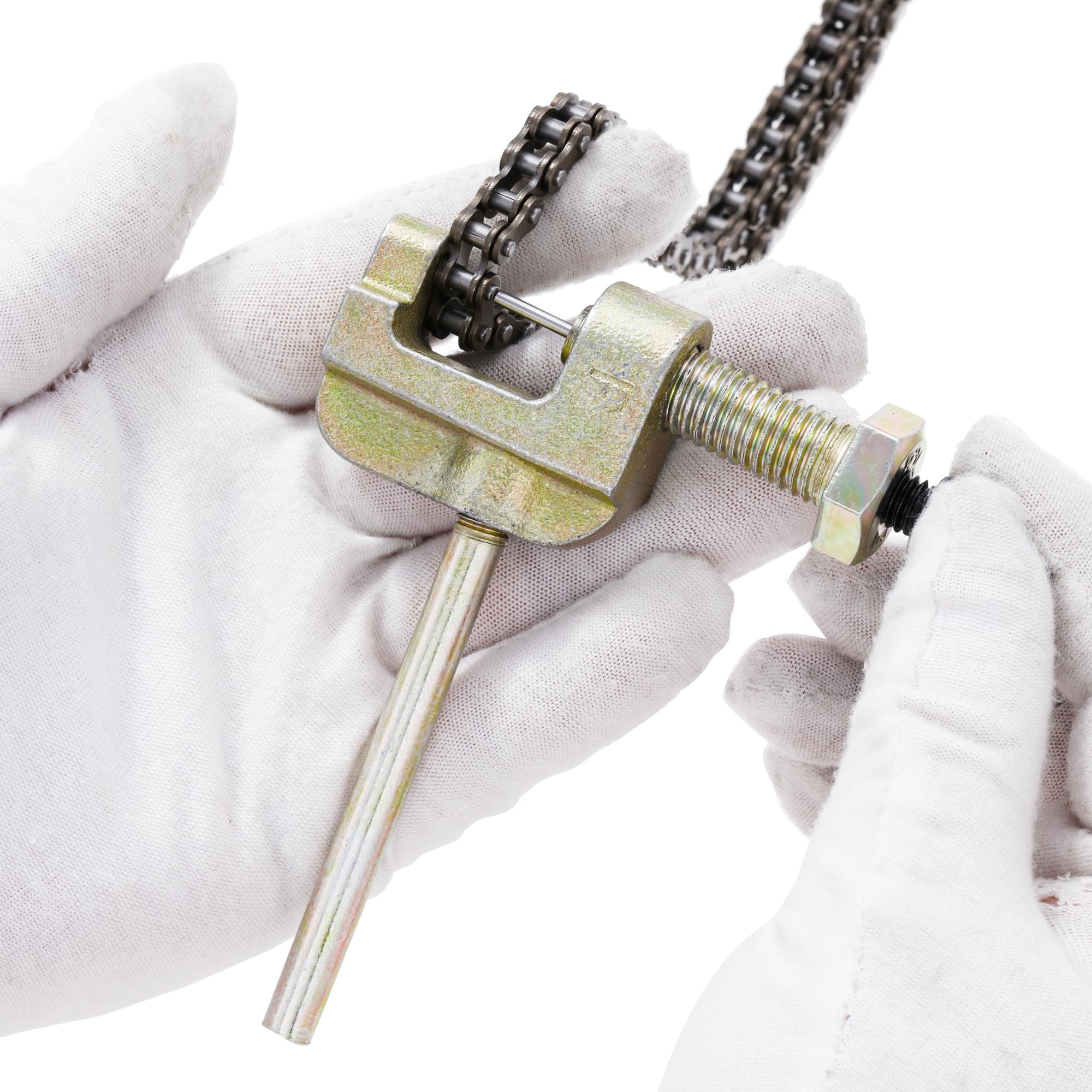 Kamier 25H 62 Links Timing Starter Chain Breaker For 70Cc 90Cc 110Cc 125Cc Taotao Ata Kazuma Falcon Coolster Mountopz Lifan Vitacci Ice Bear Sunl Chinese Atv 4 Wheeler Quad Go Kart Pit Dirt Bike Parts