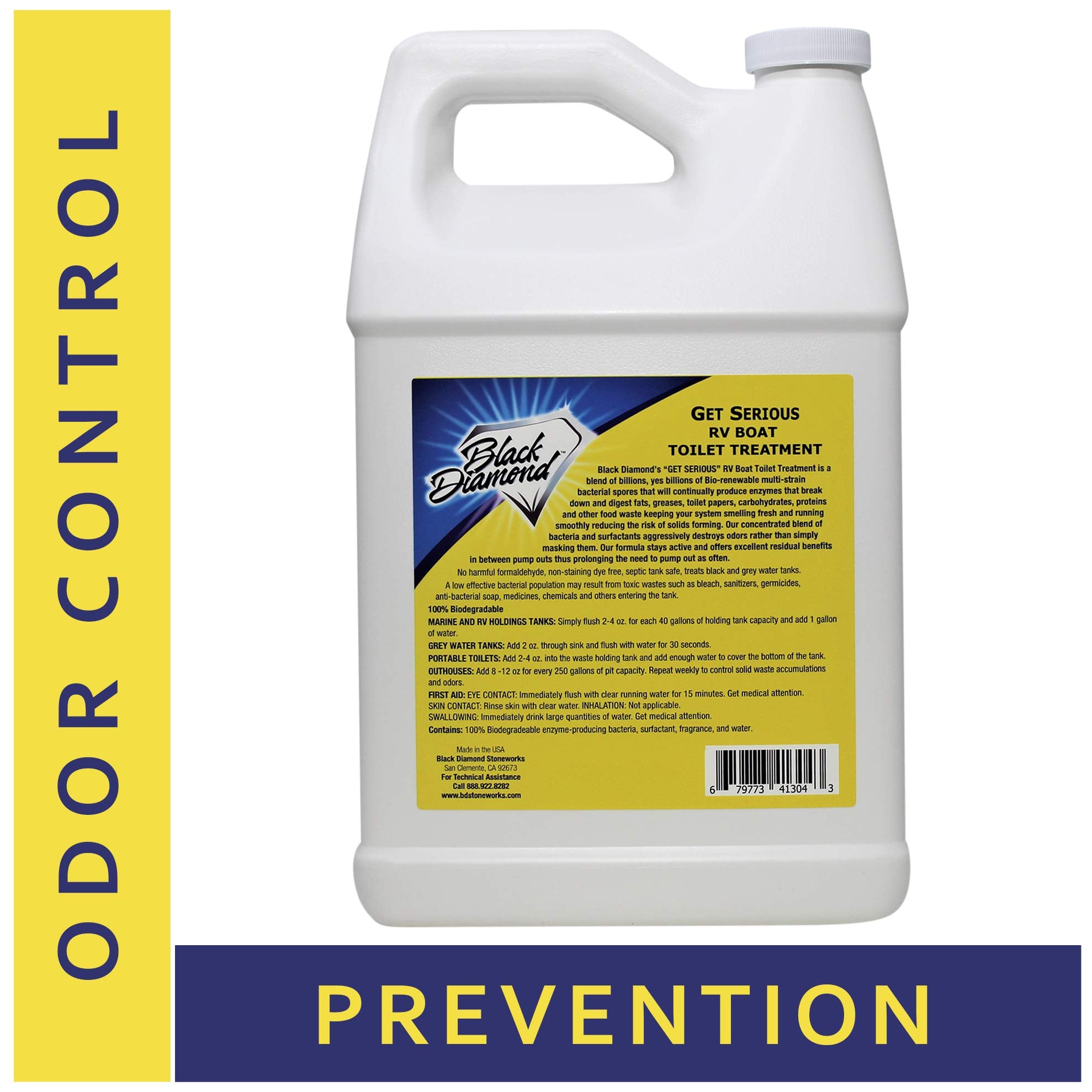Get Serious Rv, Boat, Camper Chemical Toilet Holding Tank Treatment And Deodorizer. Works Faster Than Tablets Or Packs In Grey A
