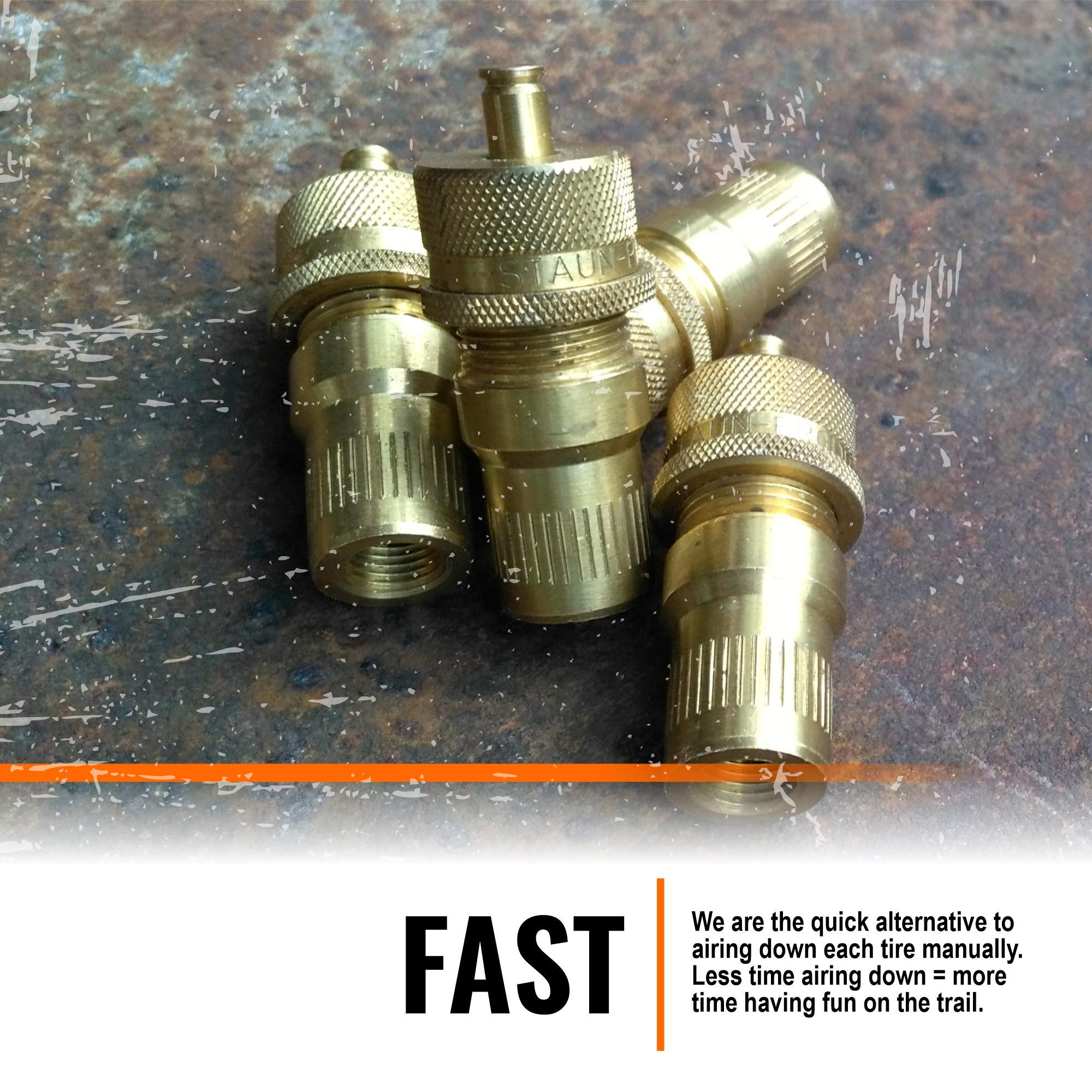 Staun Tyre Deflators | The Australian Original Tire Deflator | Automatically Airdown Tires To 15-55 Psi