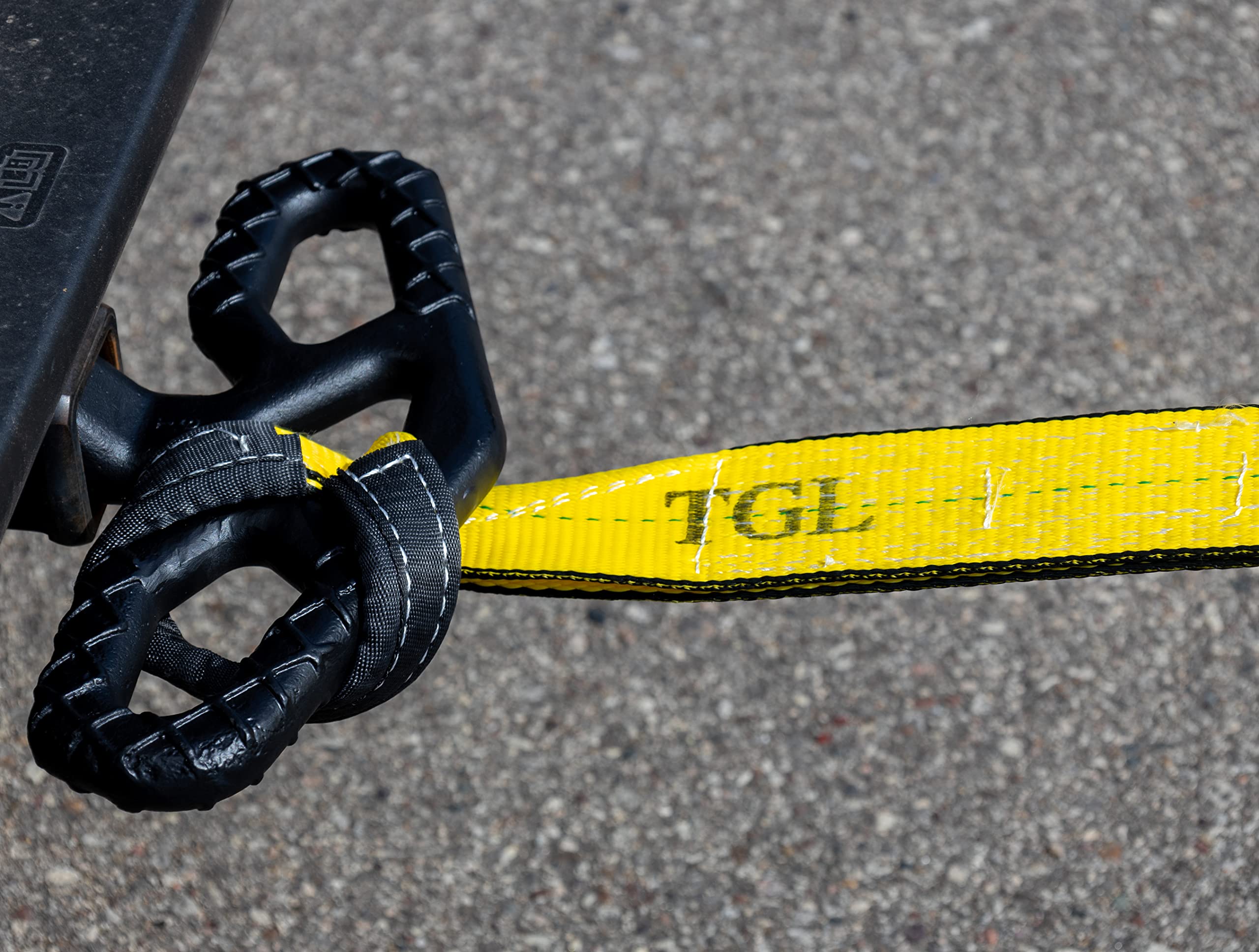 Tgl Heavy Duty Tow Strap - 3'' X 20' - 30,000 Lb Break Strength Tree Saver Winch & Recovery Rope, Reinforced Loops - Emergency S