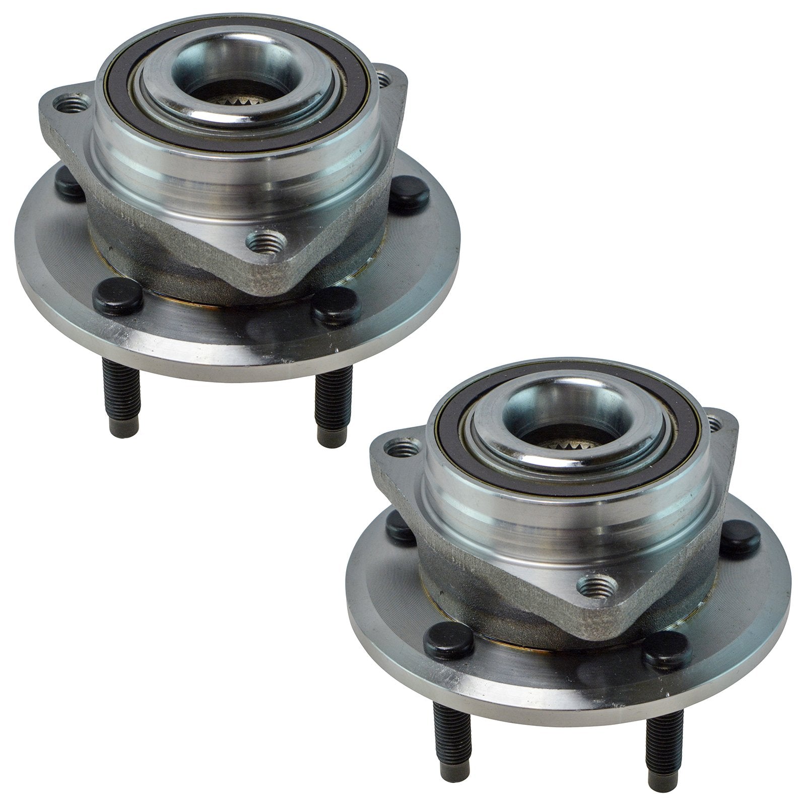 Trq Front Rear Wheel Hub Bearings Assembly Set Compatible With 2016-2017 Buick Cascada 2012-2017 Verano 2013-2017 Cadillac Ats 2