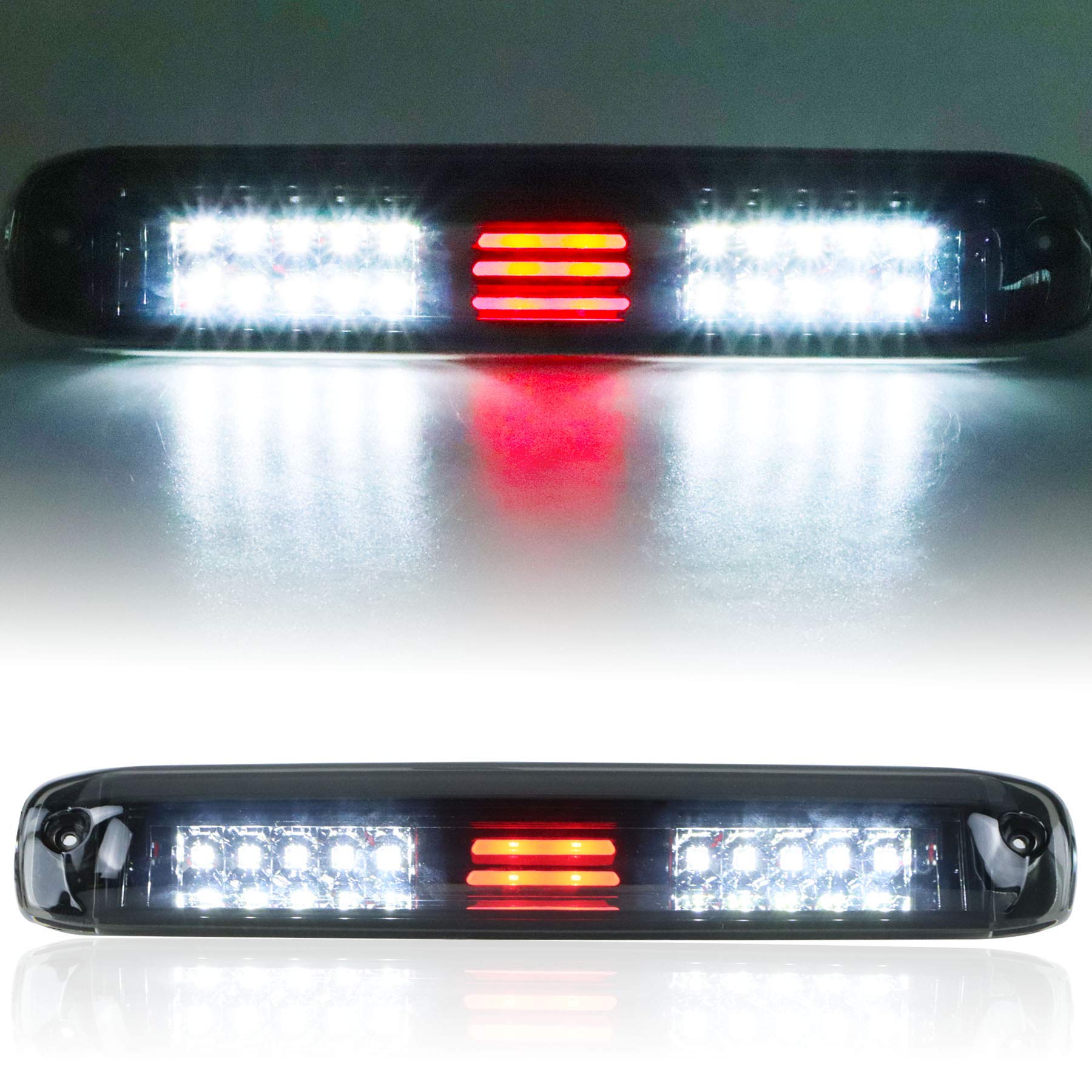 Tresound (Smoke) Led Third 3Rd Brake Light For 1999-2007 Chevy Silverado Gmc Sierra 1500 2500 3500 Hd Classic, Rear Cargo Lamp High Mount Stop Light