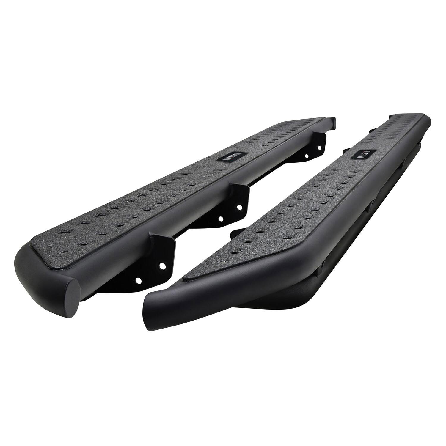 Westin Textured Black Outlaw Nerf Step Bars Silverado/Sierra 1500 Crew Cab 2014-2018; 2500/3500 Crew Cab 2015-2019