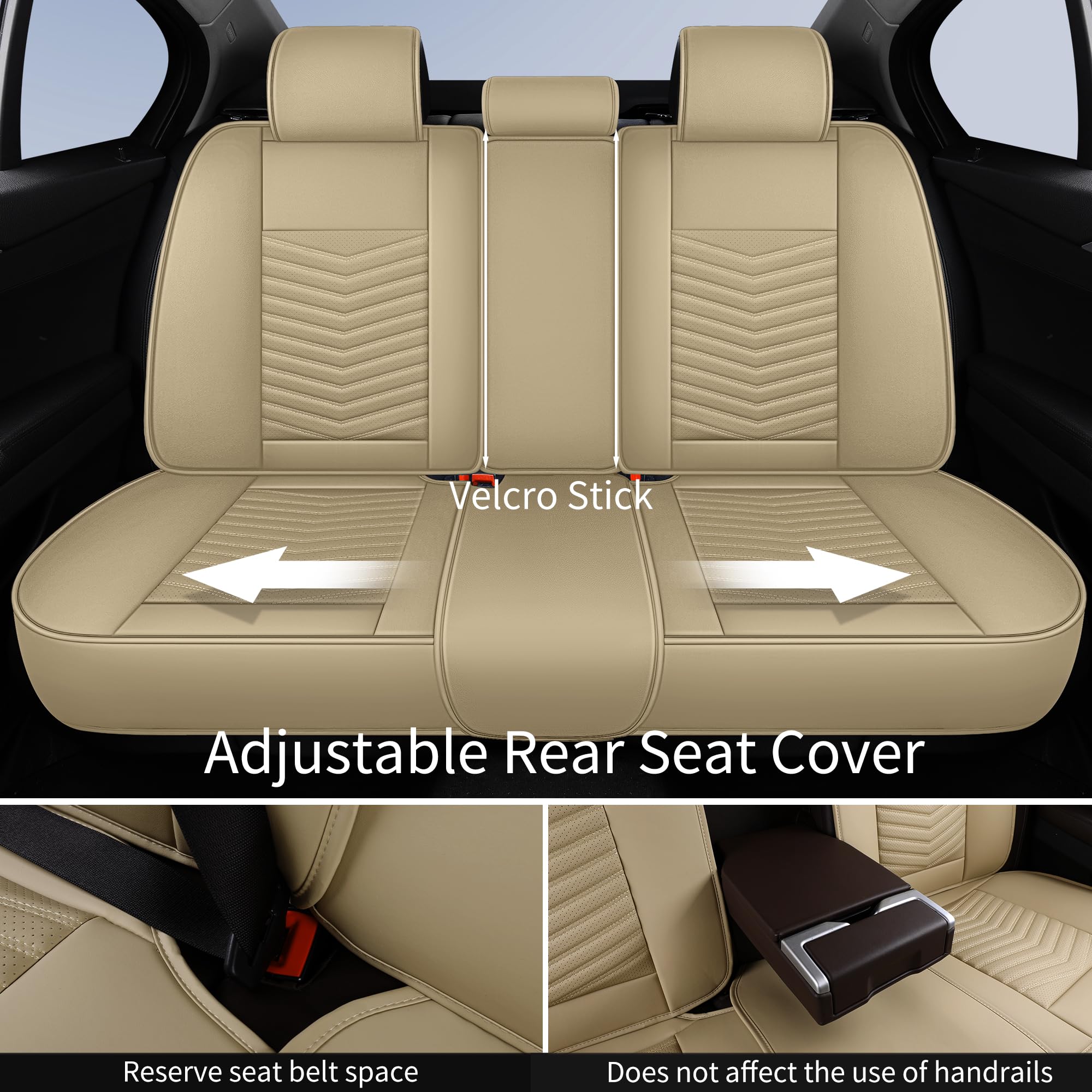 Hchengkikz Car Seat Covers,Breathable And Waterproof Leather Automotive Seat Covers For Cars,Anti-Slip Driver Seat Cover With Ba