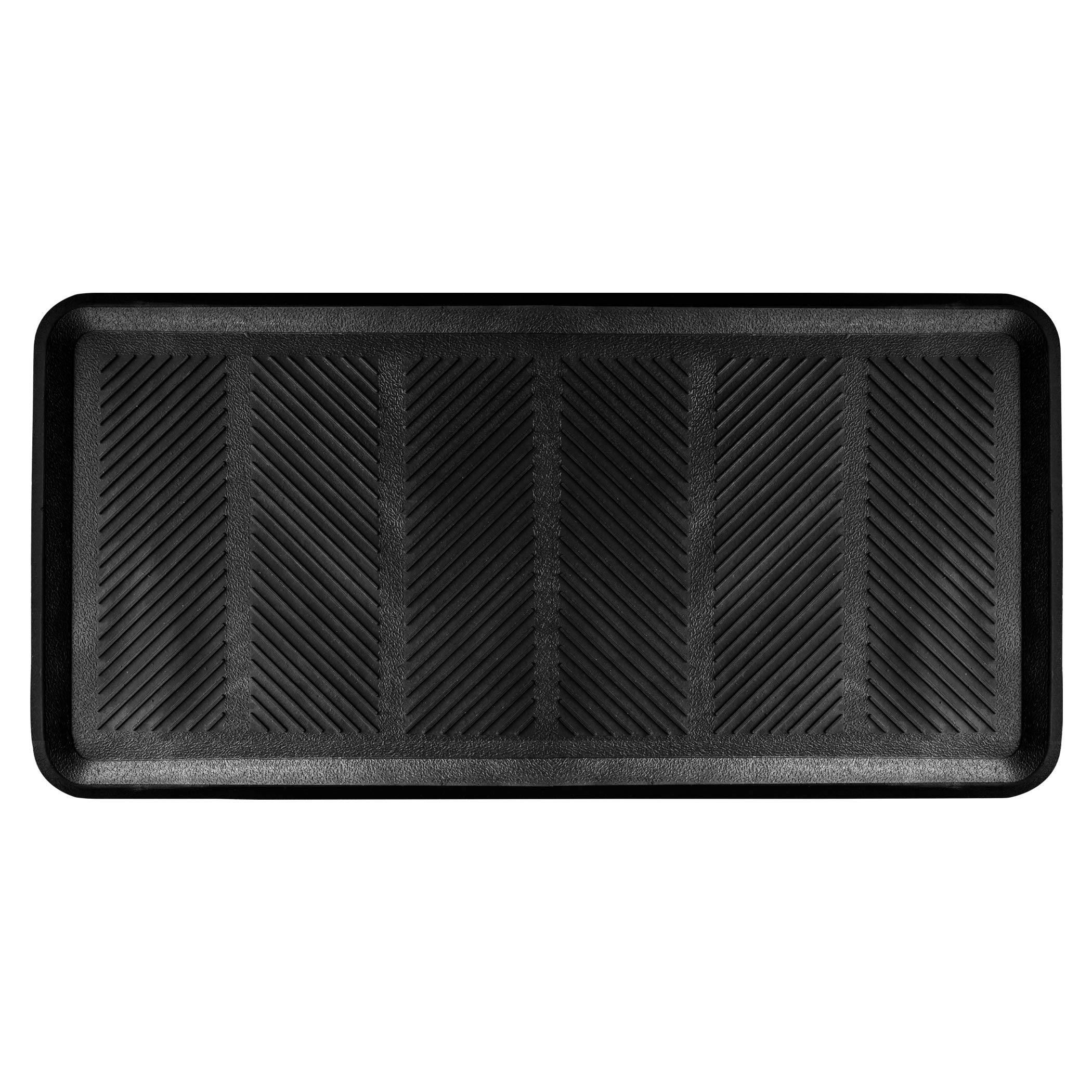 Safetycare Rubber Shoe & Boot Tray - Multi-Purpose - 32 X 16 Inches - 1 Mat