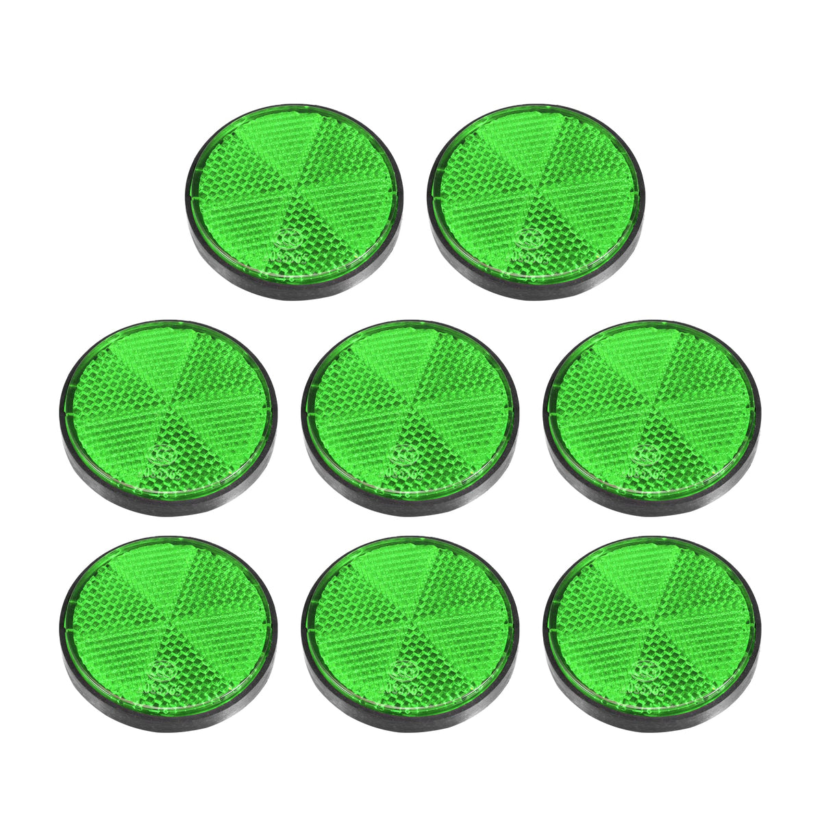 X AUTOHAUX 8 Pcs Round Rear Reflectors Screw on Safety Spoke Reflective Gate Posts Reflector for Cars Trailer Motorcycle Trucks 