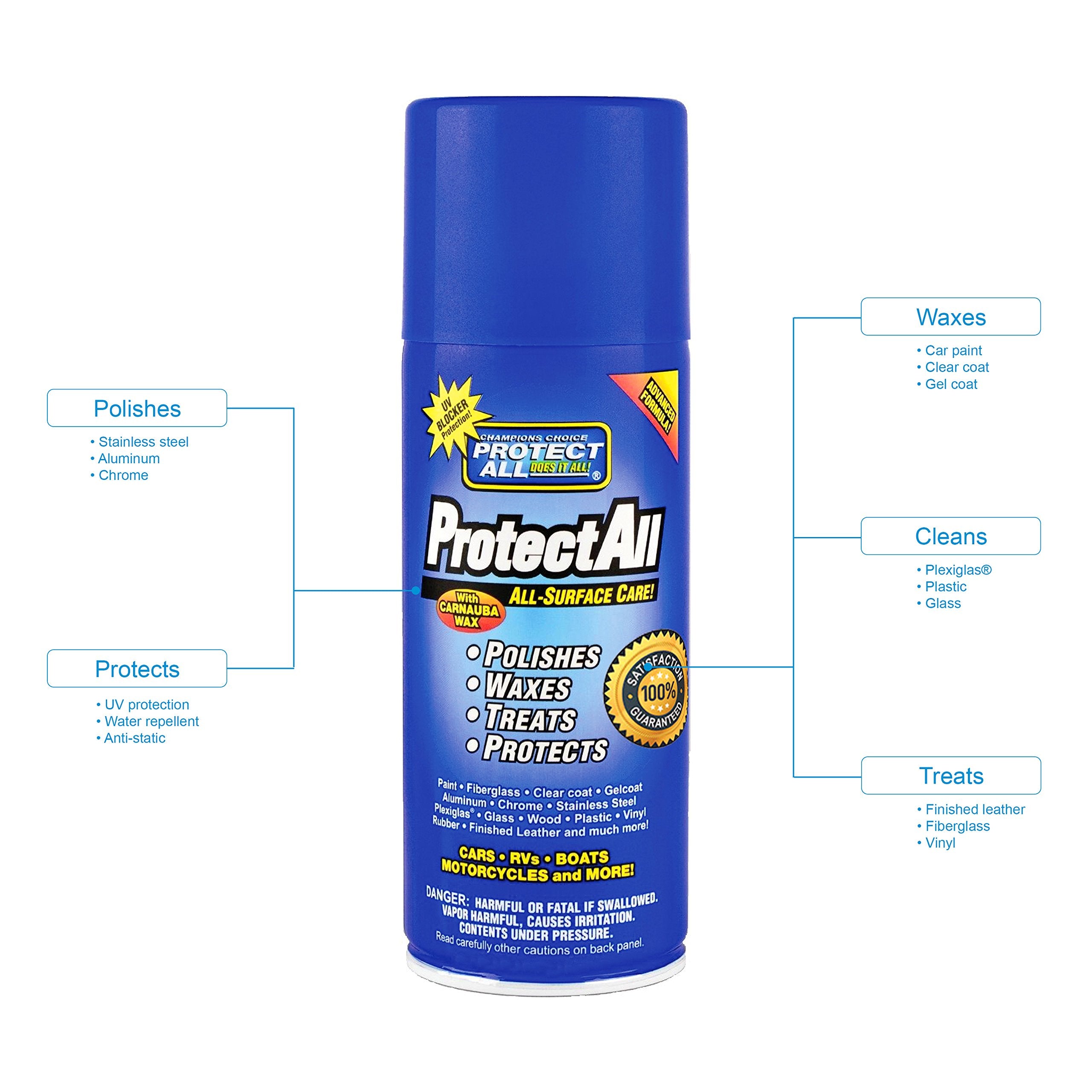 Protect All 62006 All Surface Cleaner With 6 Oz. Aerosol Can