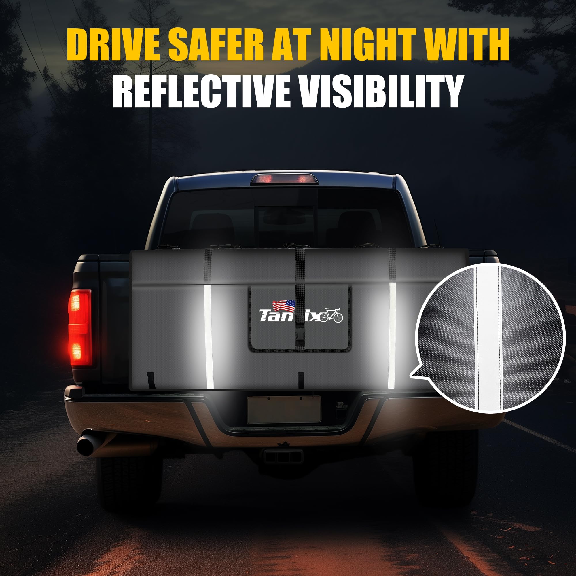 Tanfix Tailgate Pad for Mountain Bikes, HeavyDuty Pickup Truck Tailgate Protector, ScratchResistant Tailgate Pad, Fits 5 Bikes,