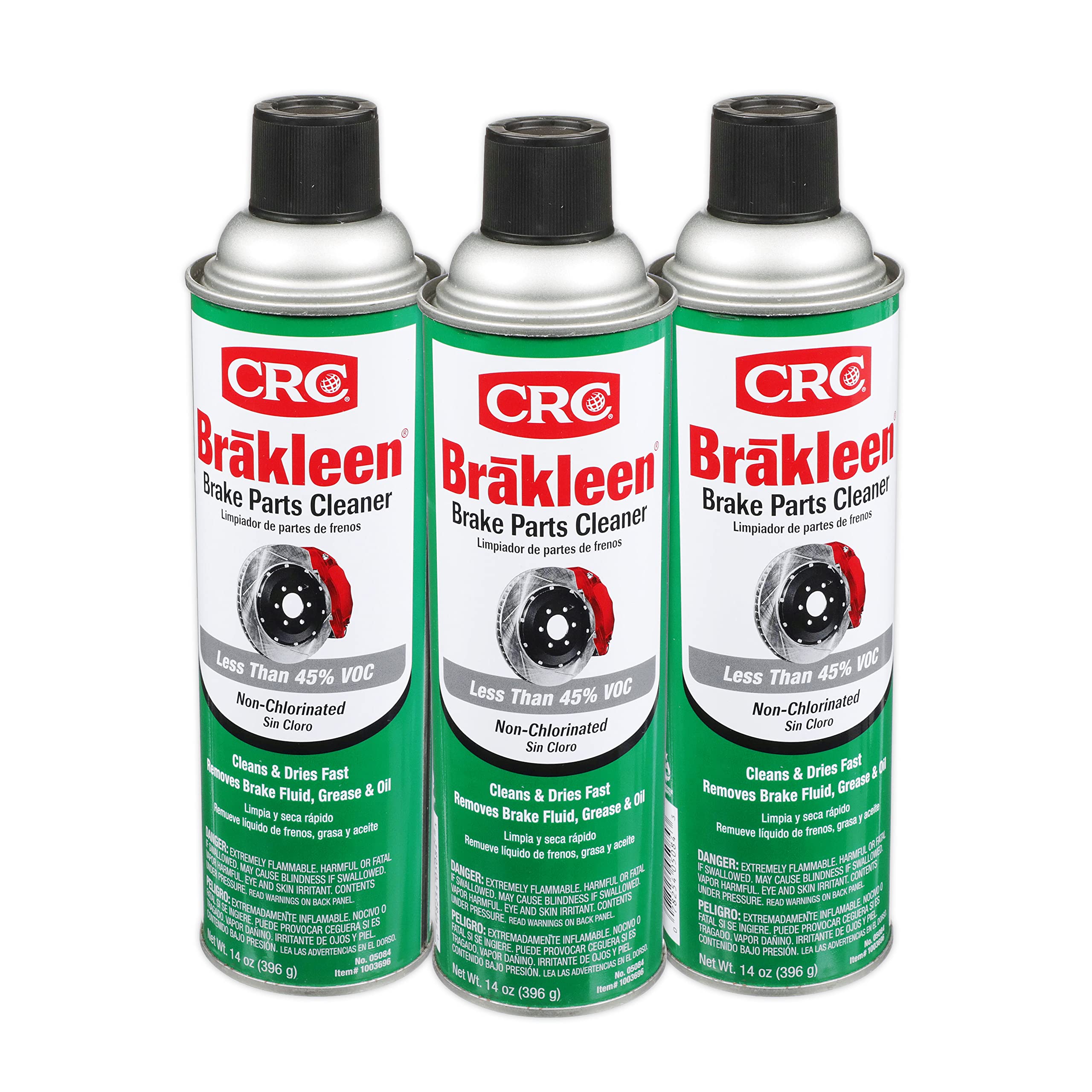 Crc Brakleen 1003695 Brake Cleaner Spray Non-Chlorinated Low Voc, 14 Oz, [3 Pack]