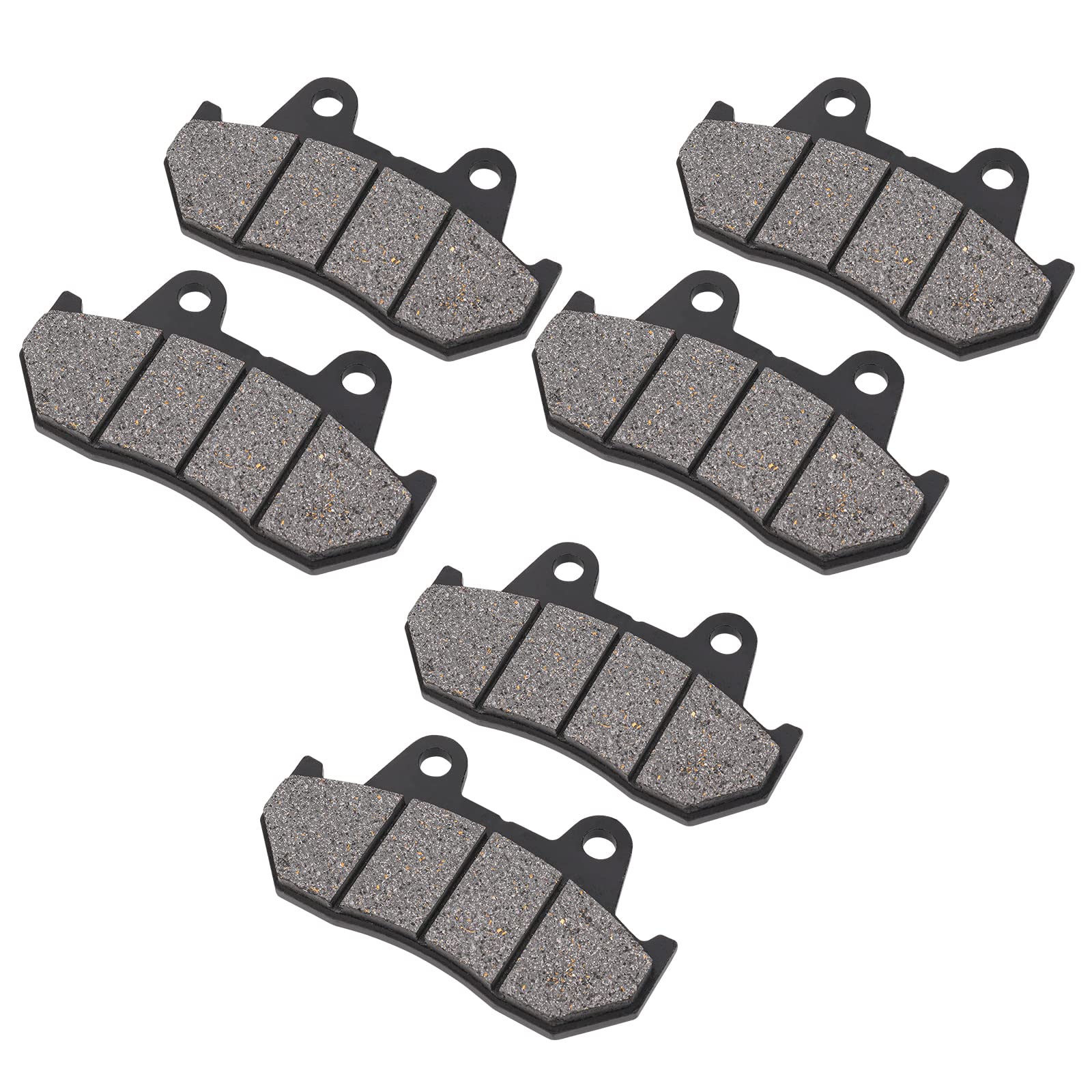 Ahl Semi-Metallic Front And Rear Brake Pads Set For Honda Gl1100 Goldwing/Interstate 1982-1983 Vf1100 C/S V65 Magna/Sabre 1983-1986, Gl1200 Goldwing 1200 Aspencade 1984 1985 1986 1987