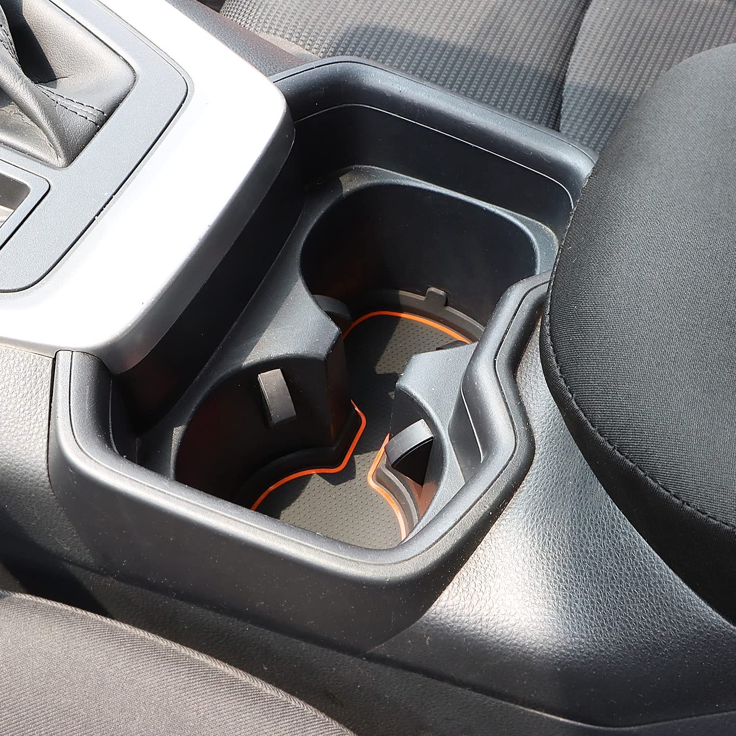 Auovo 3D Cup Holder Inserts Coaster Compatible With Toyota Rav4 Accessories 2025 2024 2023 2022 2021 2020 2019 Silicone Cup Mat