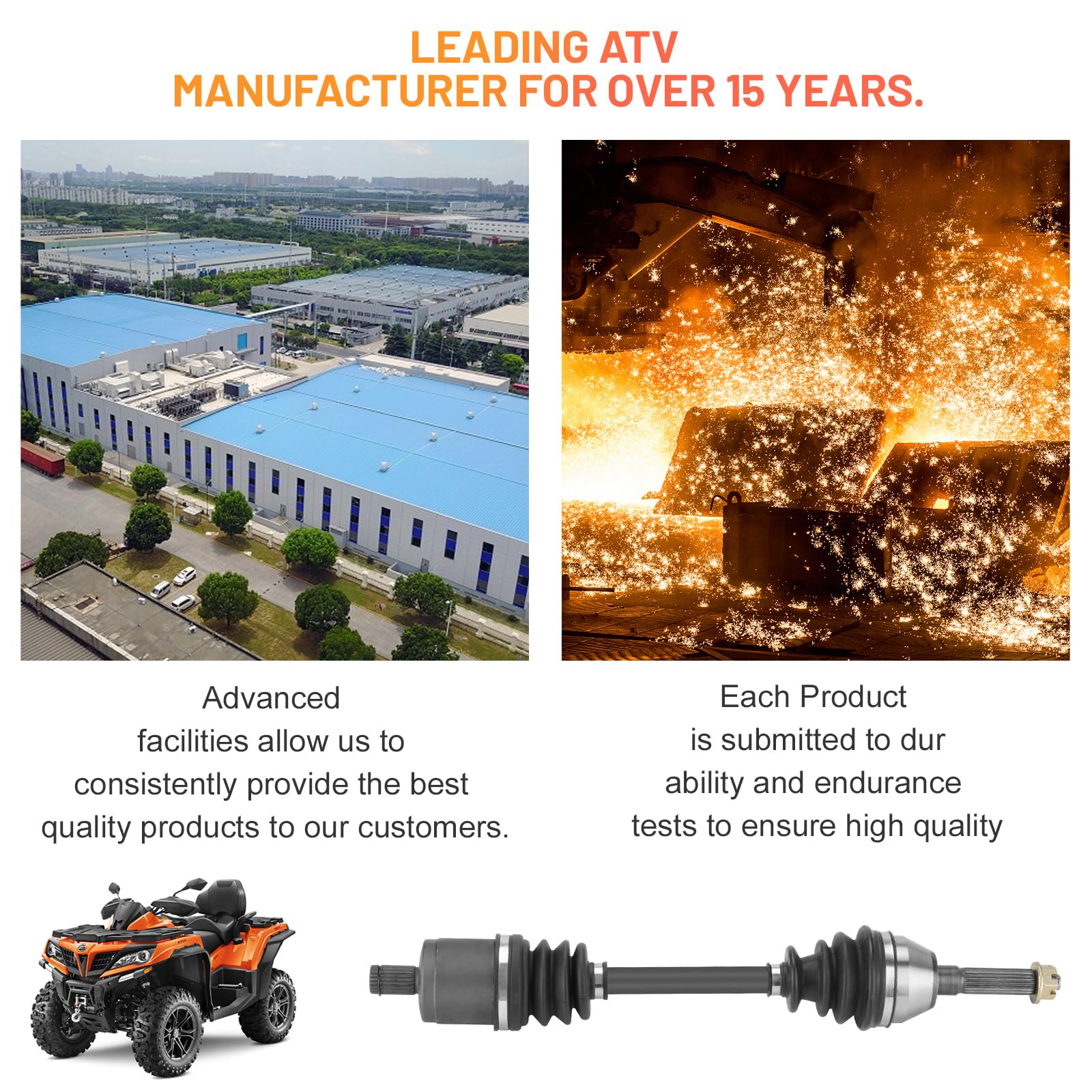 Front CV Axle Shaft for Polaris Sportsman 400 450 500 700 800 HO X2 2006 2007 2008 2009 2010 2011 2012 2013 2014 2015 2016 2017