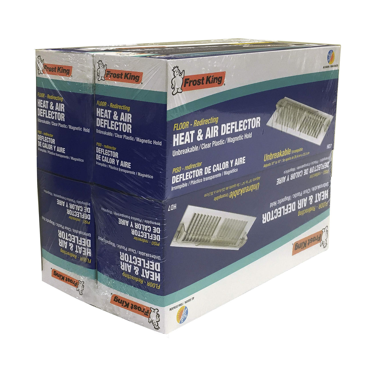 Frost King Hd74A, Clear Plastic Hd7 Heat Deflector, Multi-Purpose, Magnetic Hold