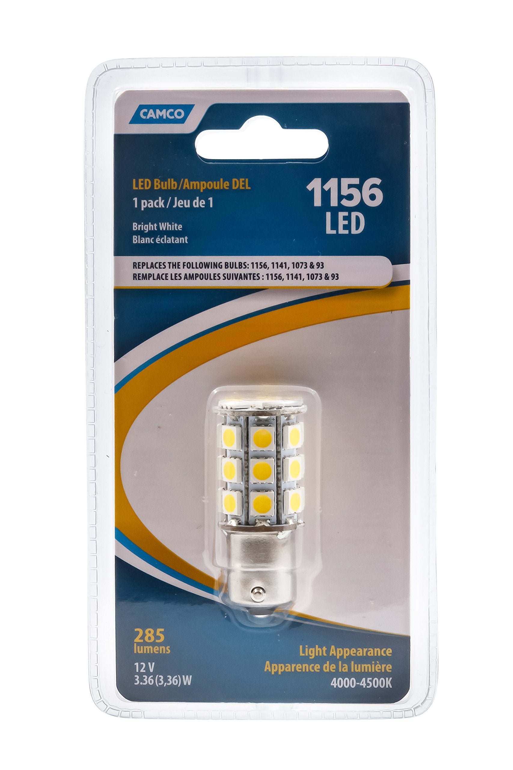 Camco 54605 12V 285L Wht Rv Bulb - Quantity 6