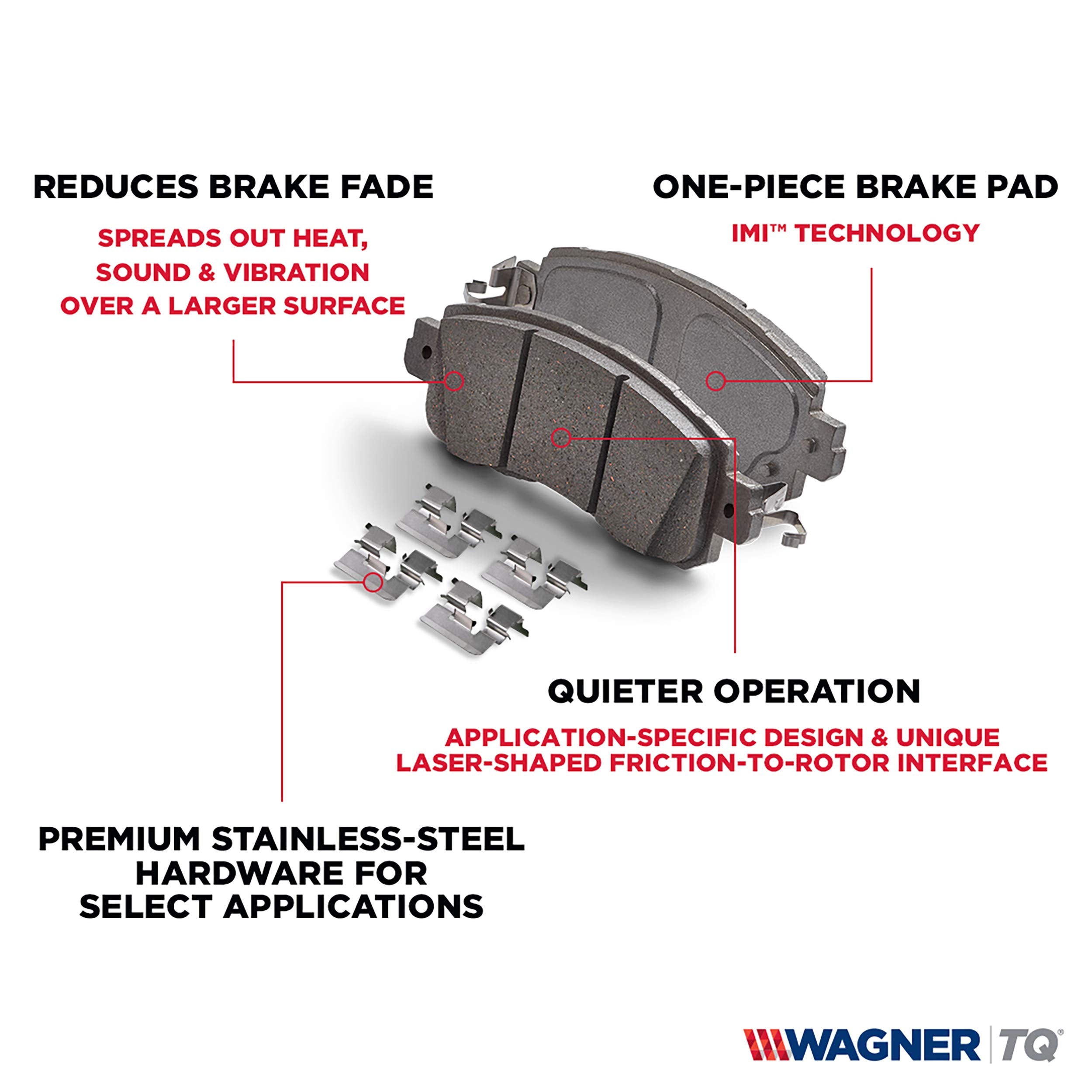 Wagner Mx1068 Semi-Metallic Disc Brake Pad Set