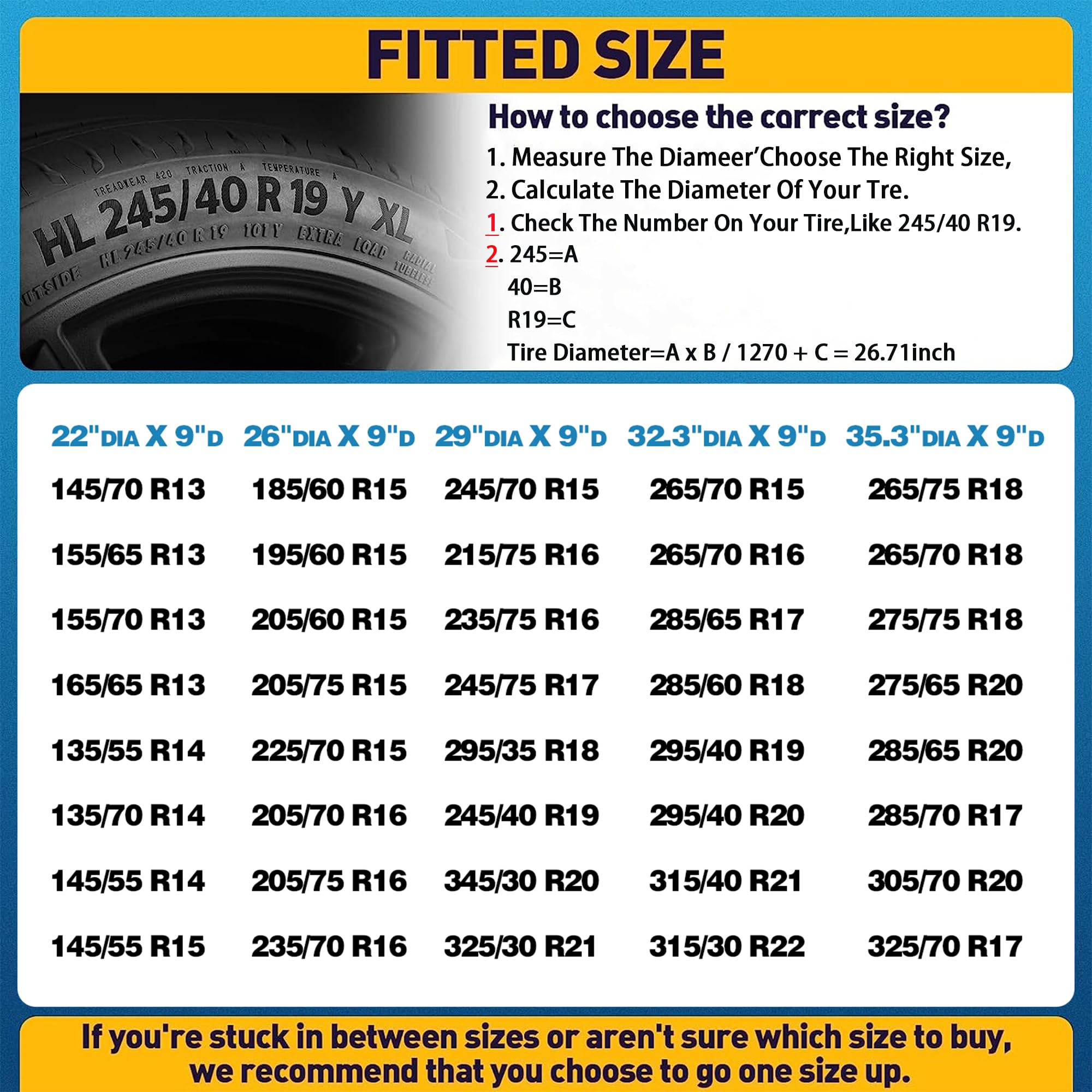 K-Musculo RV Tire Covers 2-Pack, Waterproof Wheel Covers for RV Wheel Travel Trailer Camper Truck SUV, Fit 33-35 Inch Tire Diame