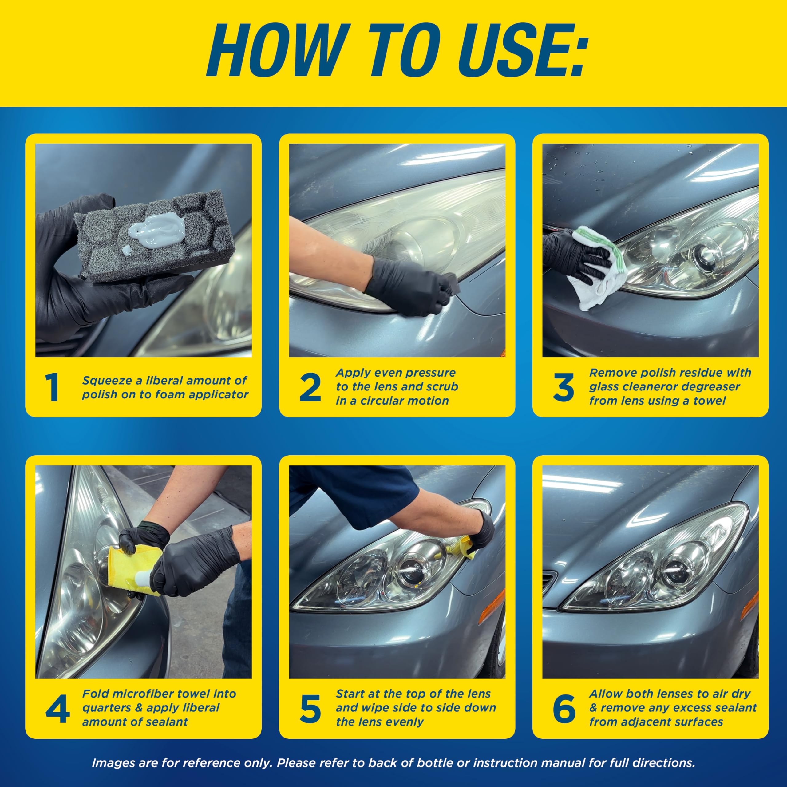 Rain-X 610200 2-Step Headlight Restorer Kit, Restores Clarity Of Headlights Preventing Oxidation & Discoloration, Quick & Effect