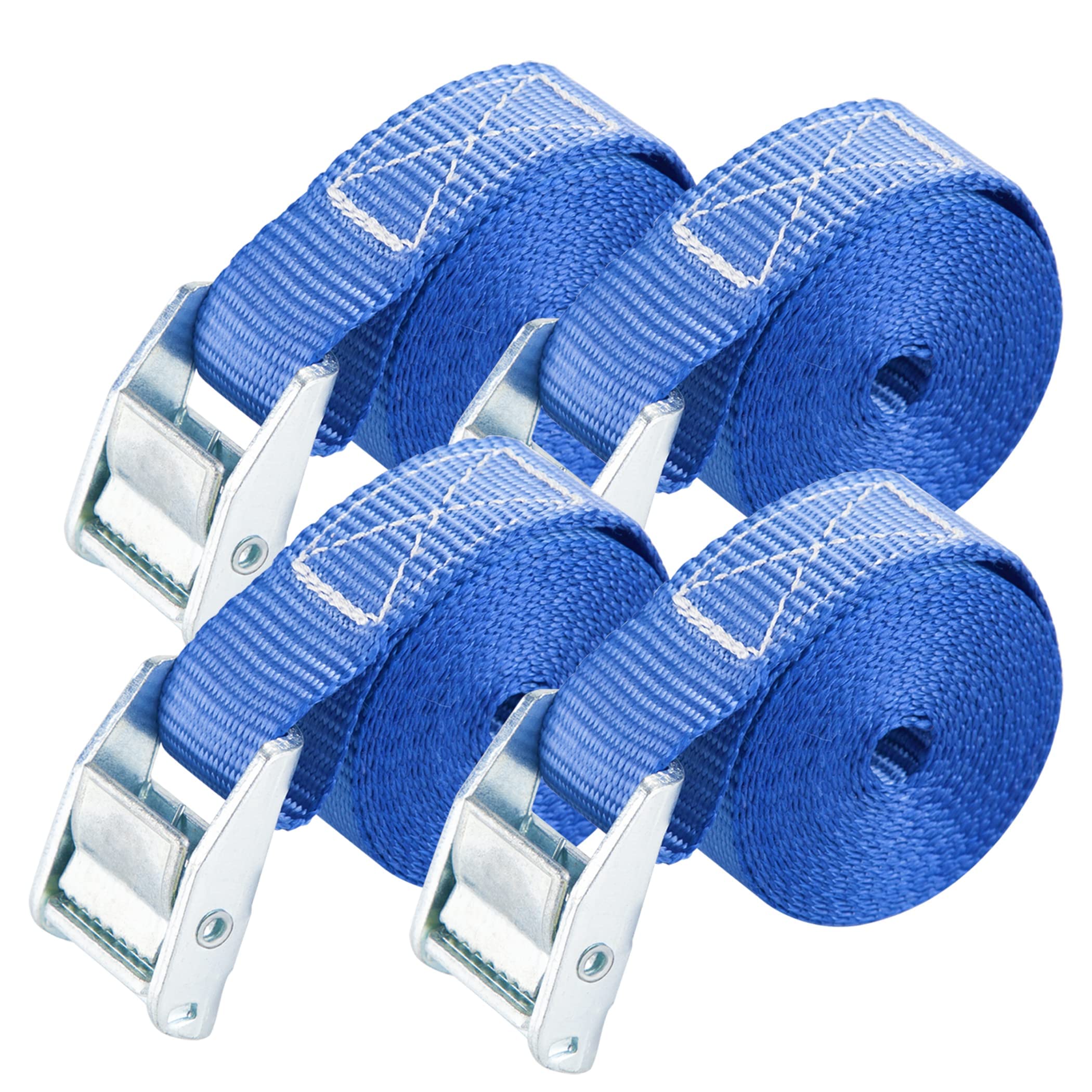 Cartman 1' X 12' Lashing Straps Up To 600Lbs,4Pk Blue