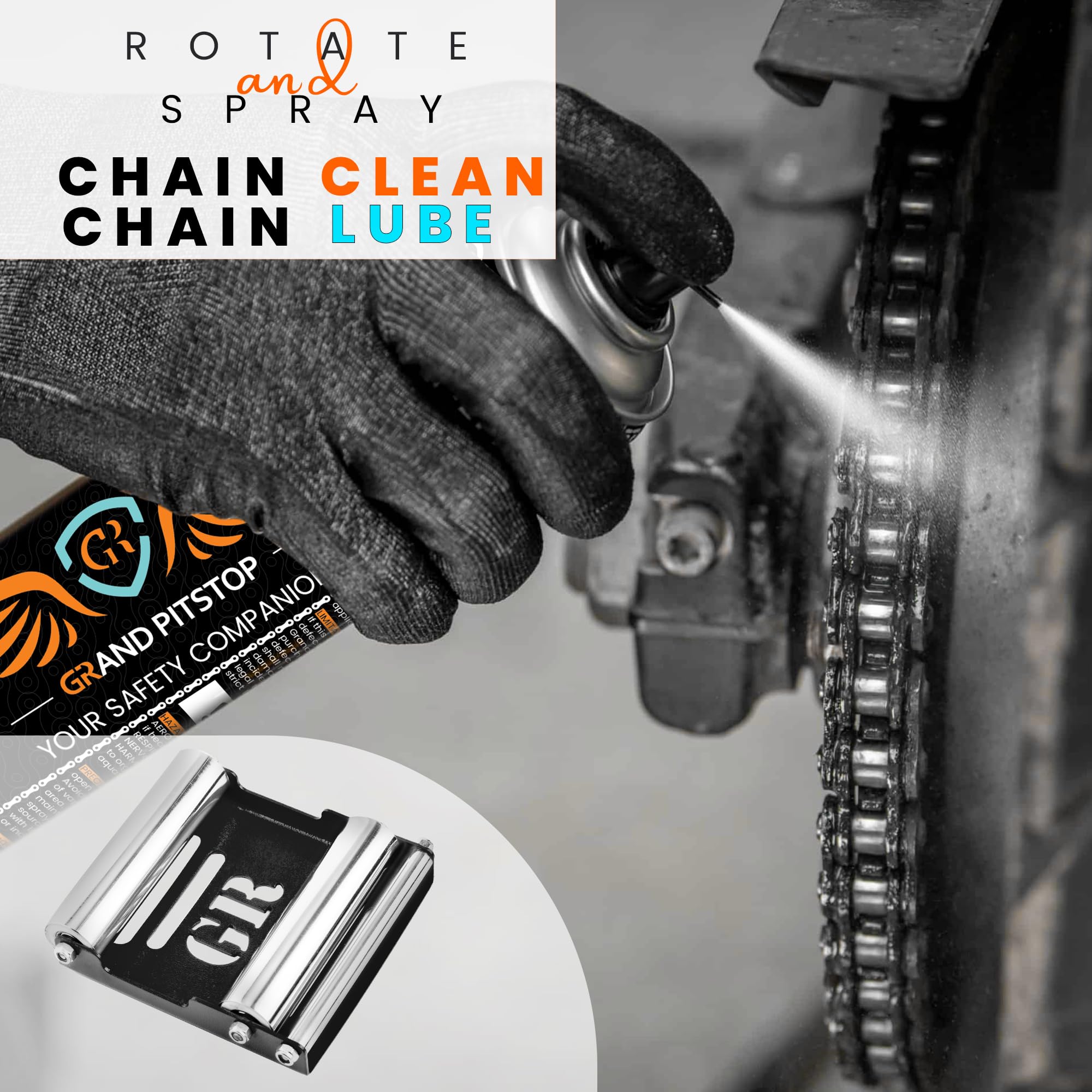 Grand Pitstop Motorcycle Roller Wheel Cleaning Stand - Paddock Stand Replacement - Wheel Roller Stand With Ramp Support For Tire