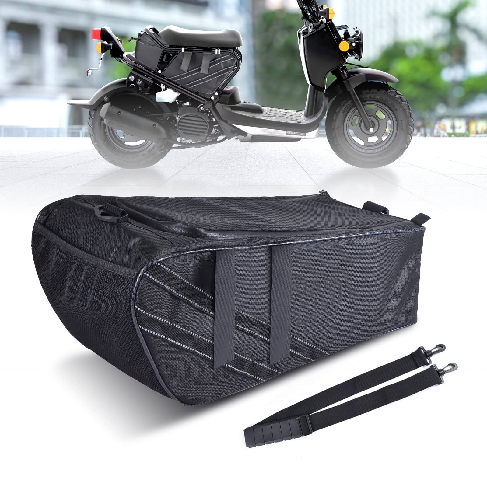Hutexico Under Seat Bag for Ruckus Accessories, Moped Seat Bag Storage for 2010-2024 Ruckus Cargo Bag, Scooter Motorcycle for Wa