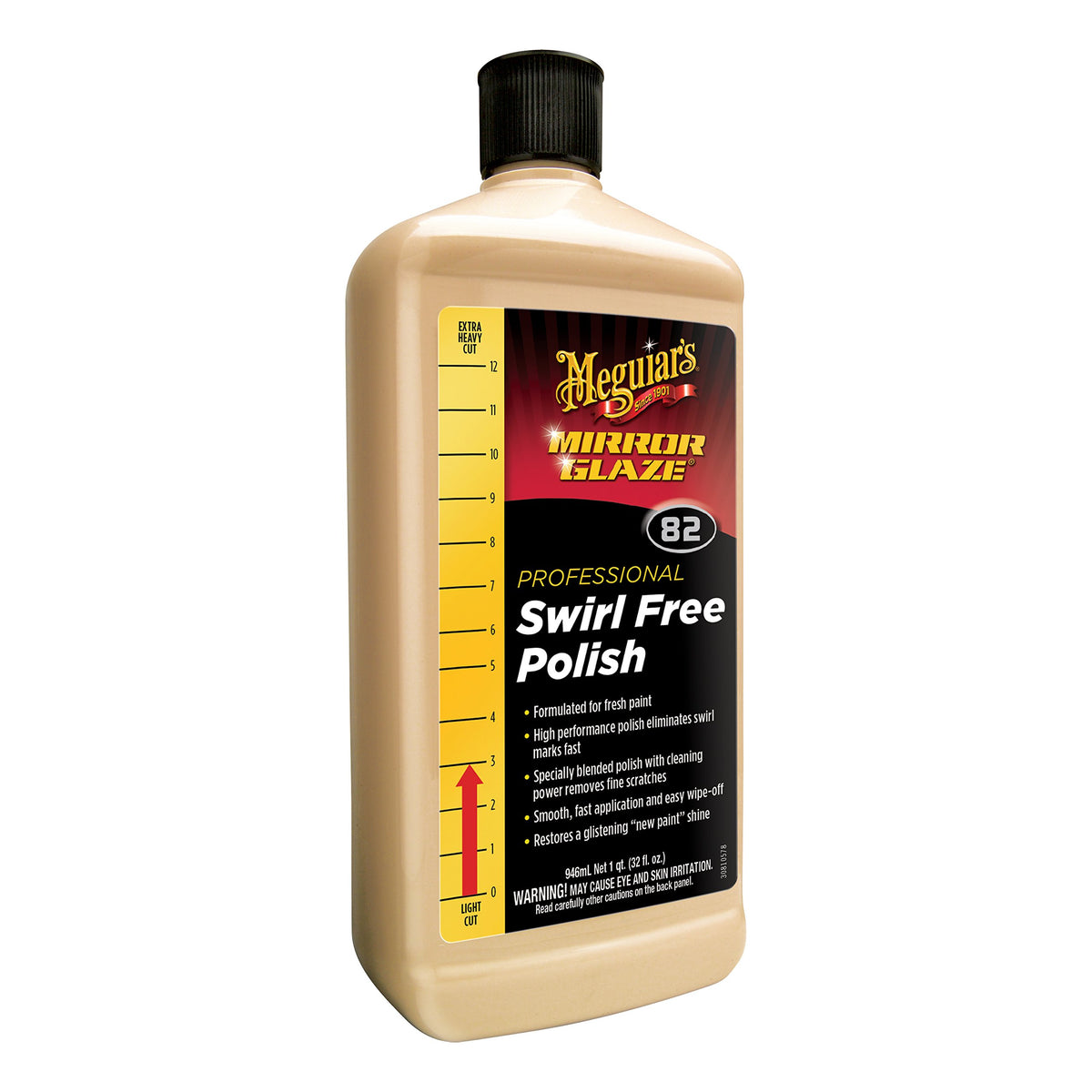 Meguiars Professional Swirl Free Polish M8232 - Professional-Grade High-Performance Polish, Light Swirl Remover Car Polish That 