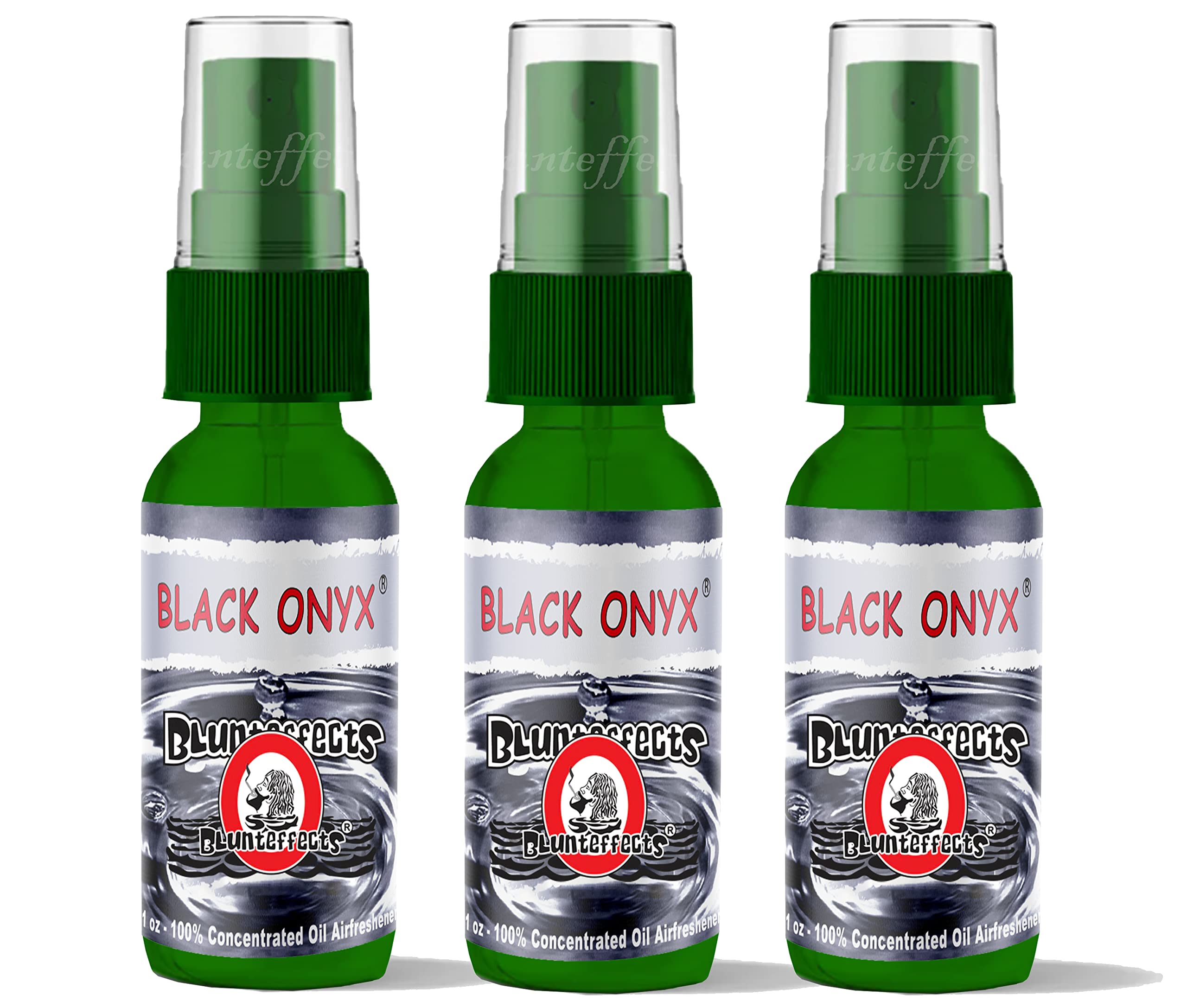 Blunteffects Blunt Effects 100% Concentrated Air Freshener Car/Home Oder Neutralizing Spray (3 Pack) [Choose The Scent] (Black O