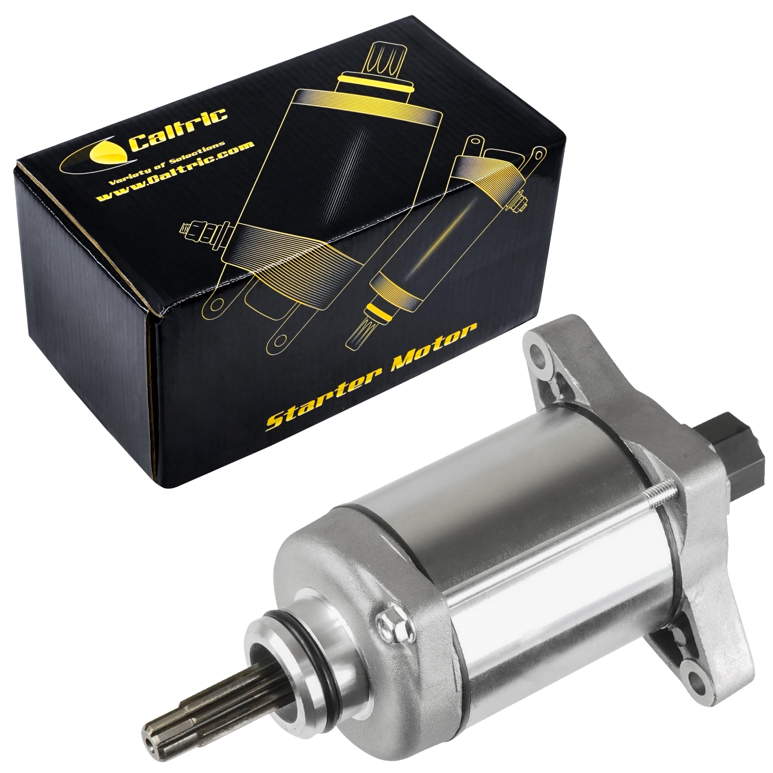 Caltric Starter Compatible with Honda Compatible Foreman Rubicon 500 520 TRX520FA5 TRX520FA6 TRX520FA7 2020 2021 2022 2023