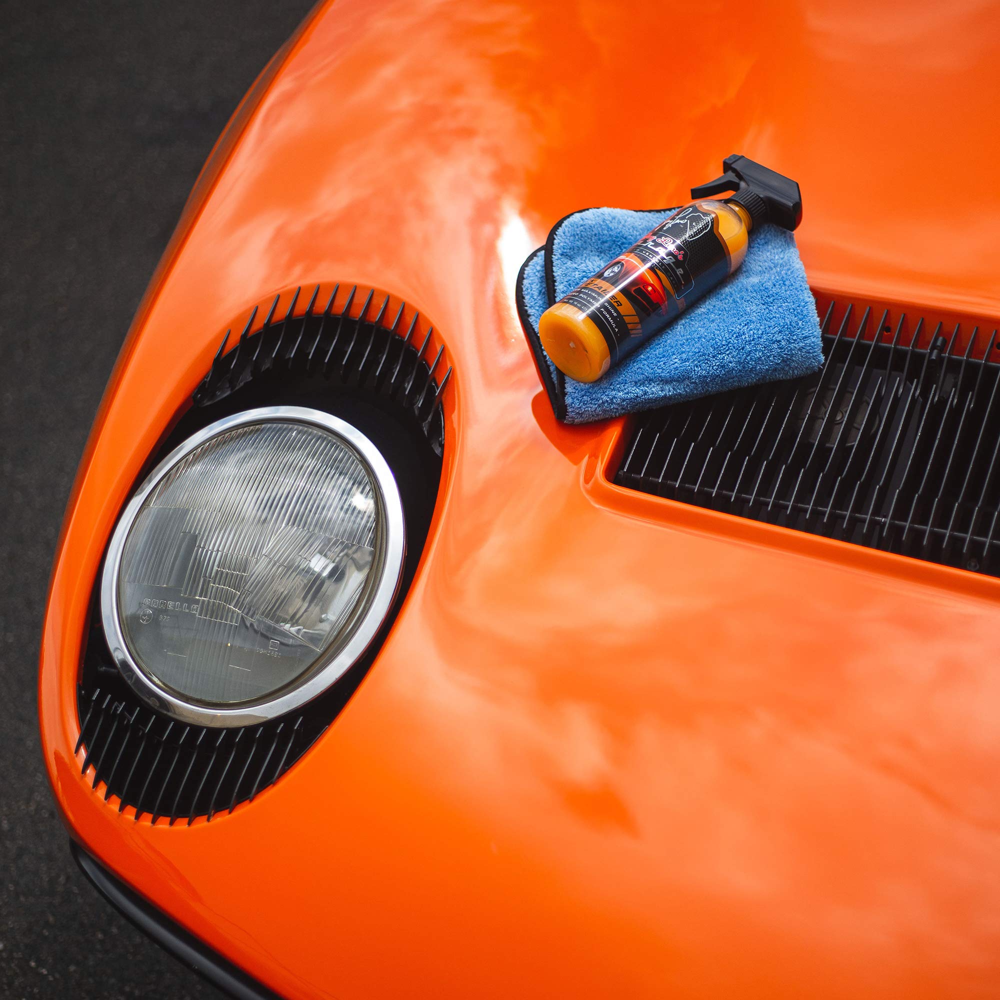 Jay Leno's Garage Quick Detailer Spray – 16 oz High Gloss Car Cleaner, Orange