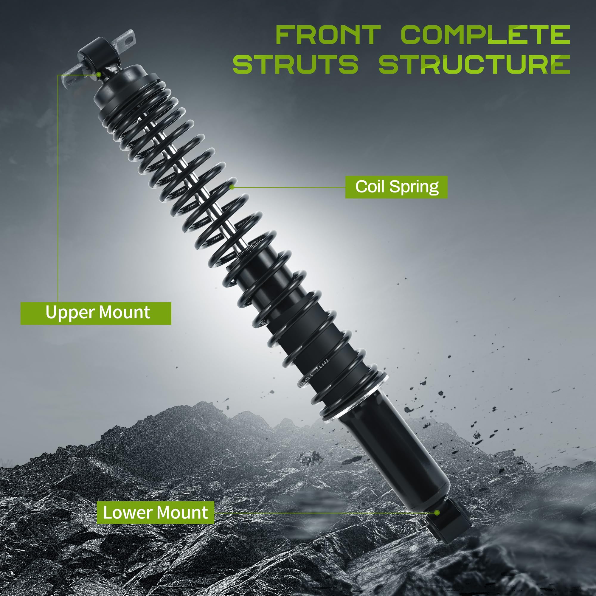 Autosaver88 Rear Load Shocks And Strut Compatible With 1995-2005 Chevy Blazer, 1982-2004 Chevy S10, 1982-1990 Gmc S15, 1991-2004