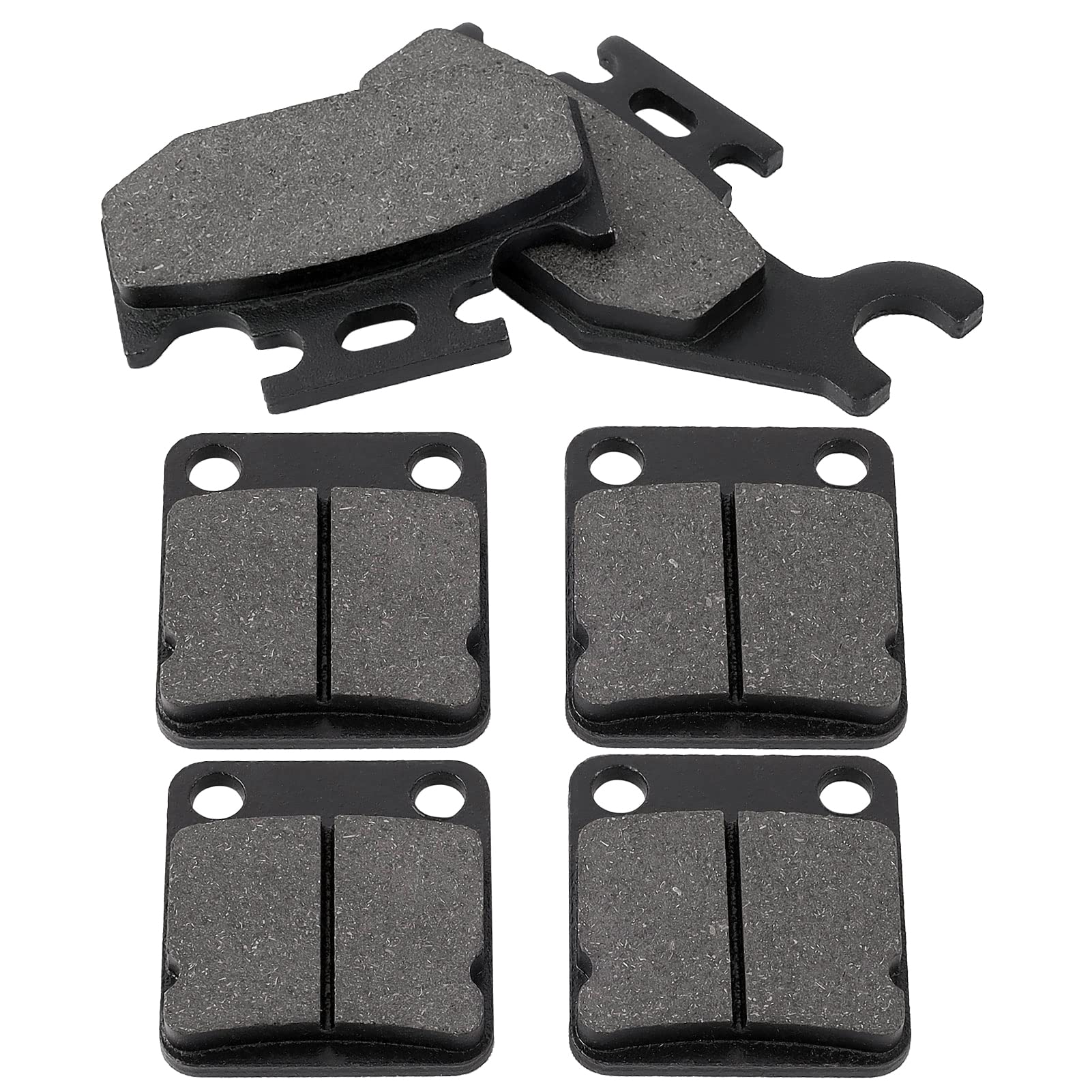 Locopow Front And Rear Brake Pads For Yamaha Kodiak 400 450 2000 2001 2002 2003 2004 2005 Grizzly 400 450 2007 2008 2009 2010 Wo