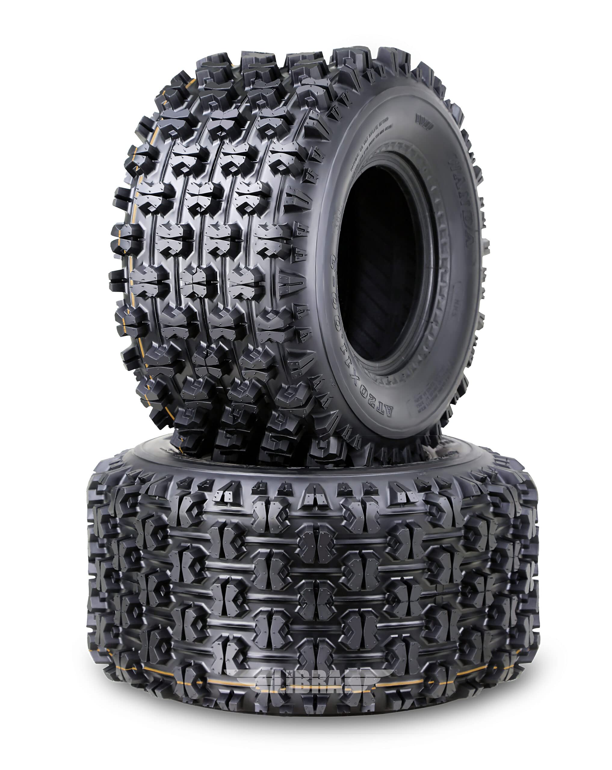 Wanda Set 2 Sport Atv Tires At 20X11-9 P357 Gncc (Grand National Cross Country) Race Tire -0.71'' Lugs 10085