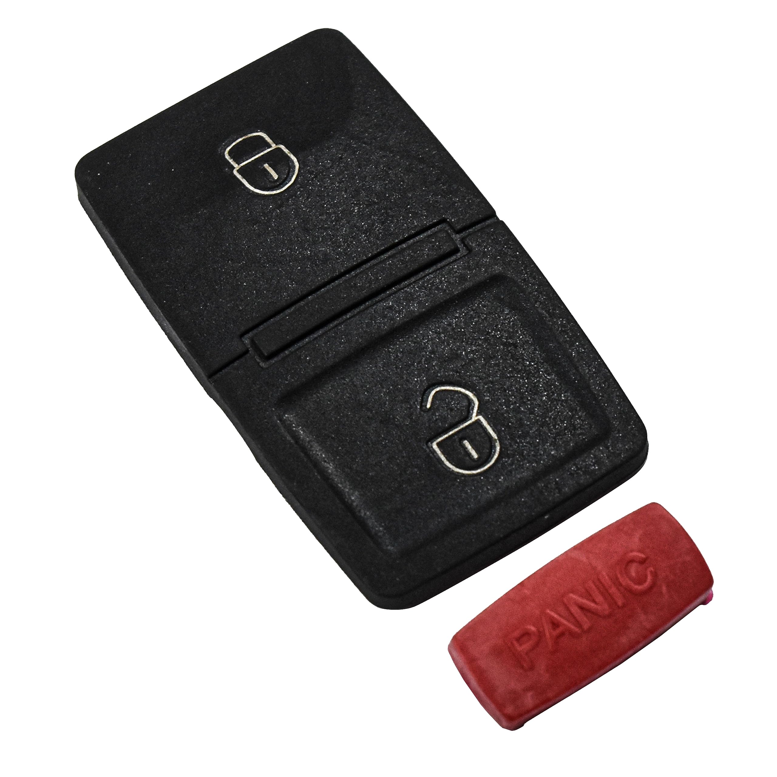 HQRP Key Button pad 2 Buttons + Panica Repair Folding Flip Key FOB Compatible with Seat Ibiza 2002 2003 2004 2005 2006 02 03 04 05 06