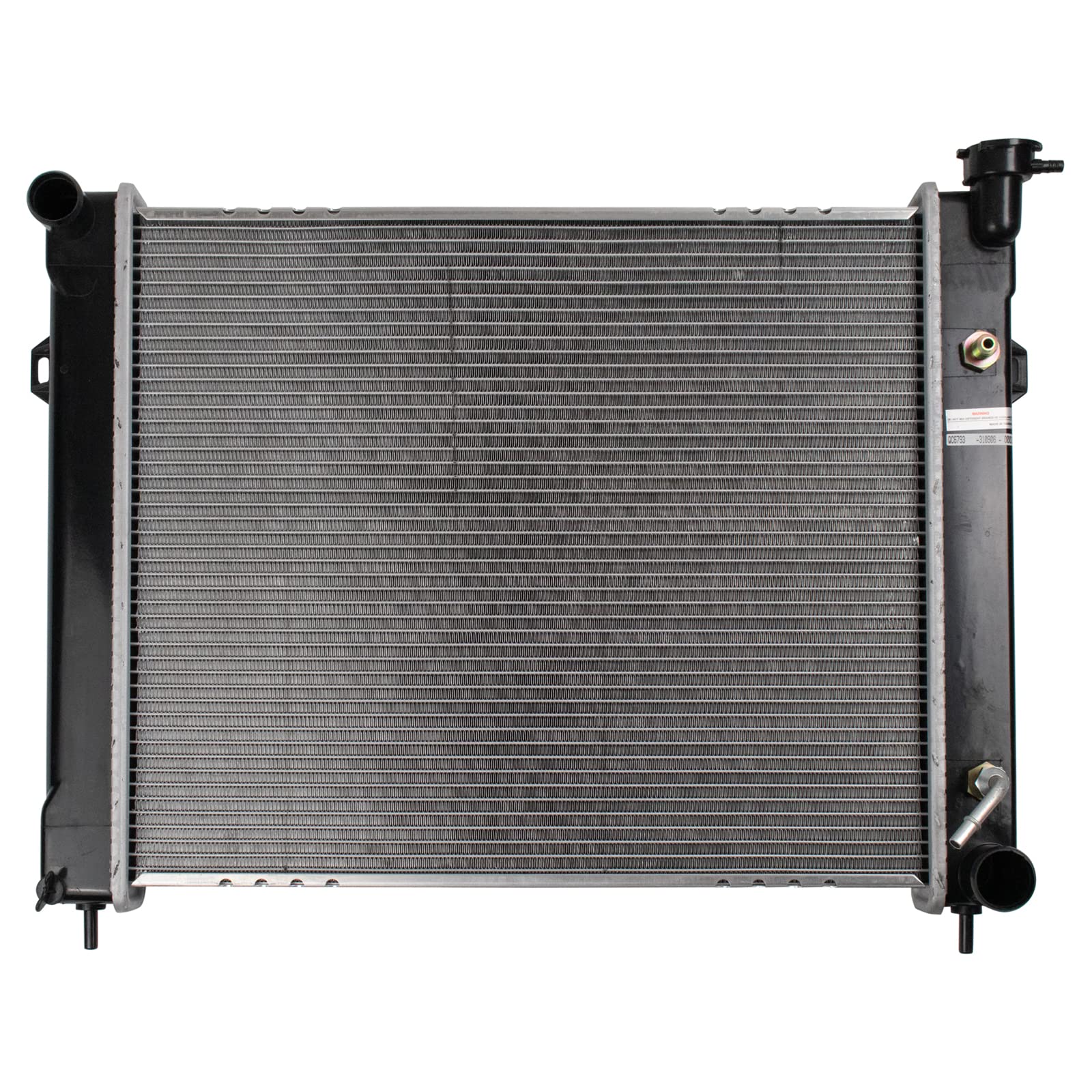 Trq Radiator Assembly Aluminum Core Compatible With 93-97 Jeep Grand Cherokee 93 Grand Wagoneer Ch3010209 Cu1394
