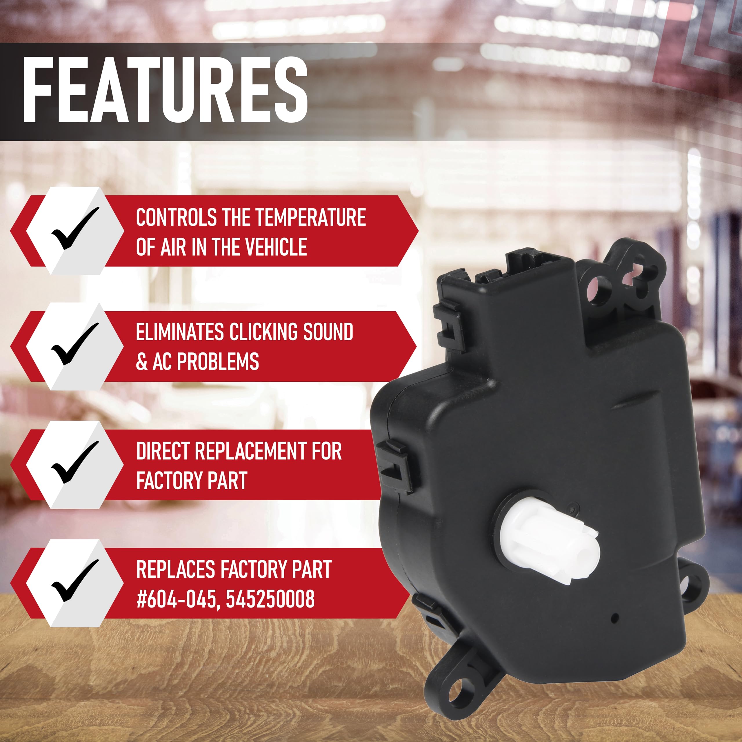 Hvac Air Blend Door Actuator Replacement By Aa Ignition - Compatible With Dodge, Jeep, Kenworth, Peterbilt - 2011-2013 Durango,