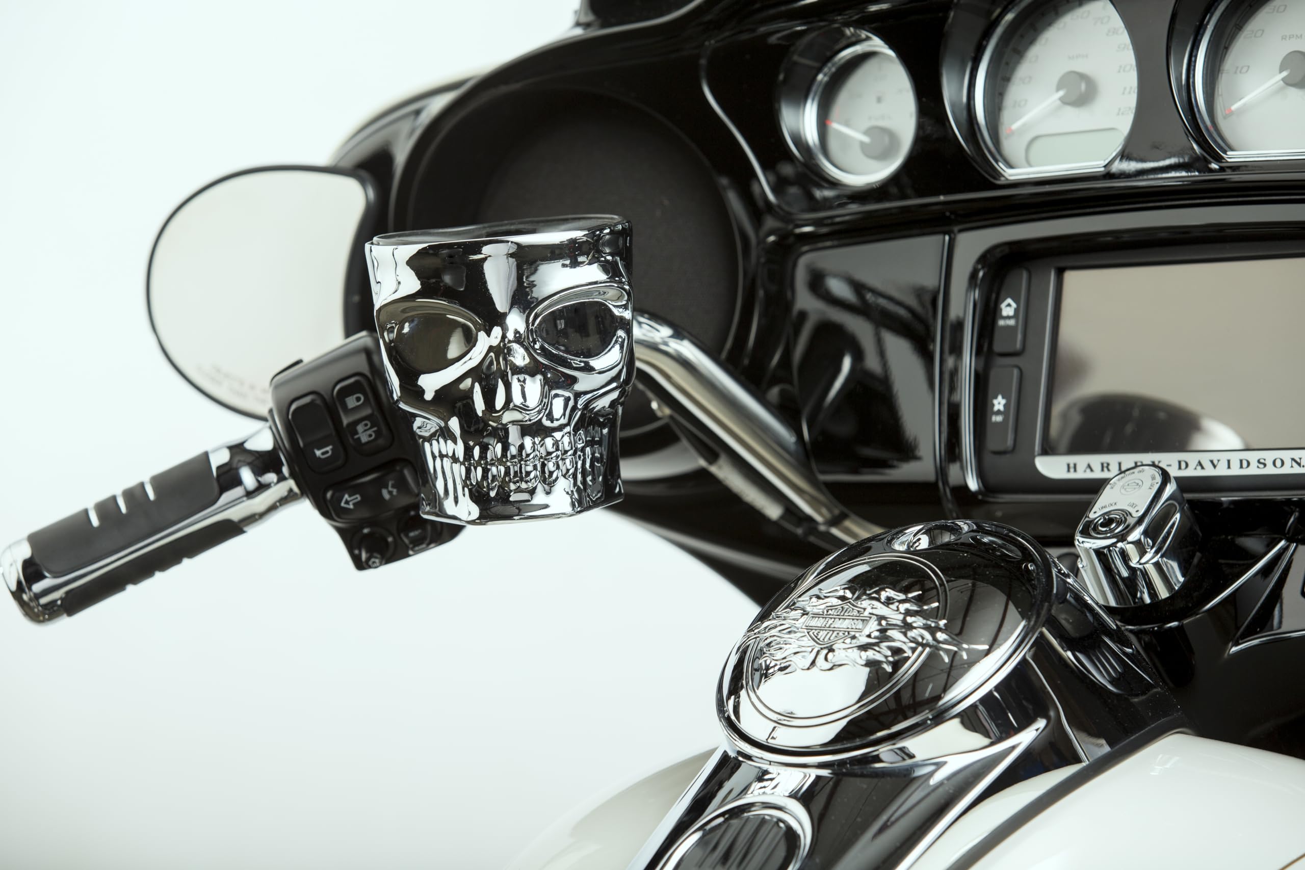 Kruzer Kaddy 1025 Chrome Skull Mount,1 Pack