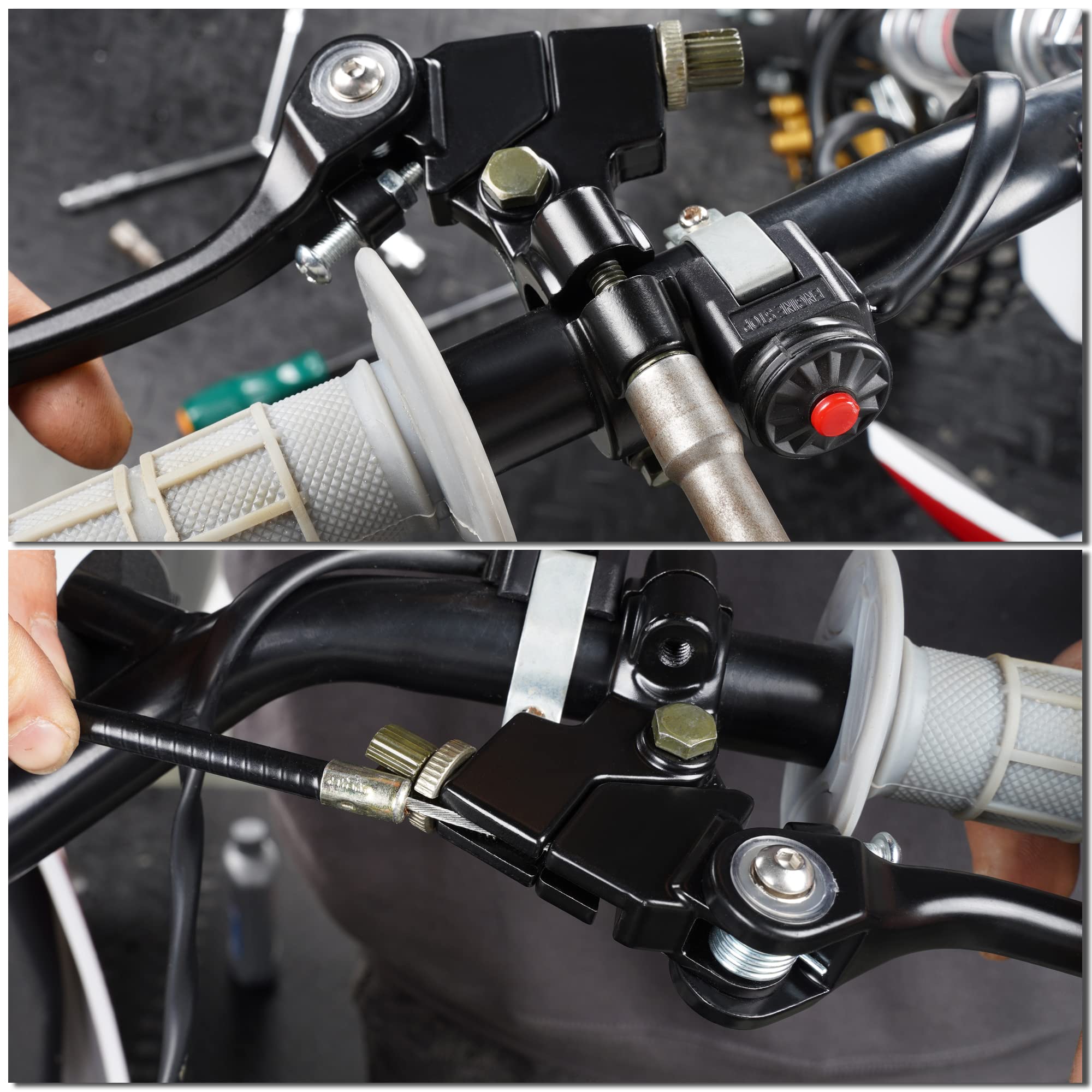 Weiyingsi Xr50 Crf50 Folding Clutch Lever Perch And Brake Master Cylinder Kit 7/8'' Handle Bar Motorcycle Dirtbike Pit Bike Univ