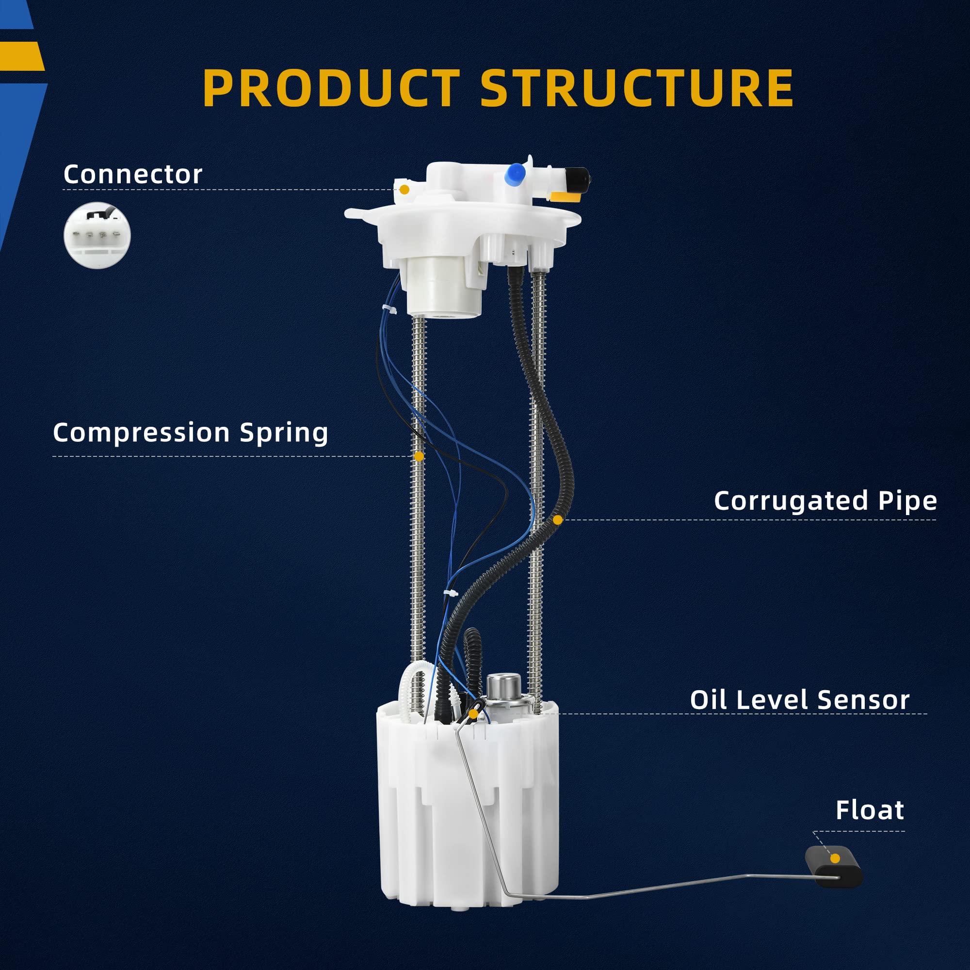 Dwvo Fuel Pump Compatible With 2011 2012 2013 2014 2015 2016 Chevrolet Silverado Gmc Sierra 2500 Hd 3500 Hd V8 6.0L