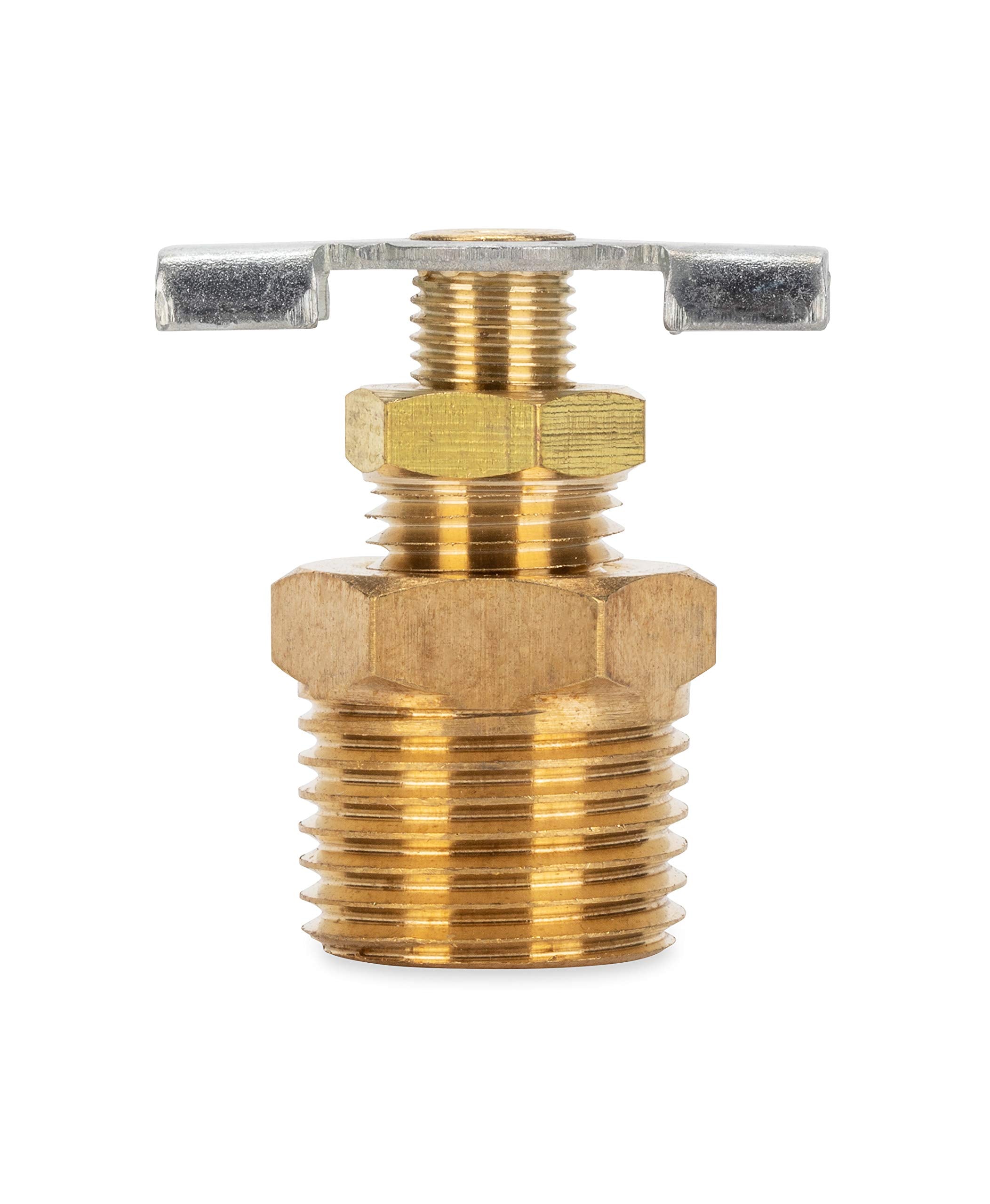 Camco ½&quot; RV Water Heater Replacement Drain Valve - Replace Your RV Water Heater Drain Valve | Simple and Easy Installation | Durable Brass Construction - (11703)