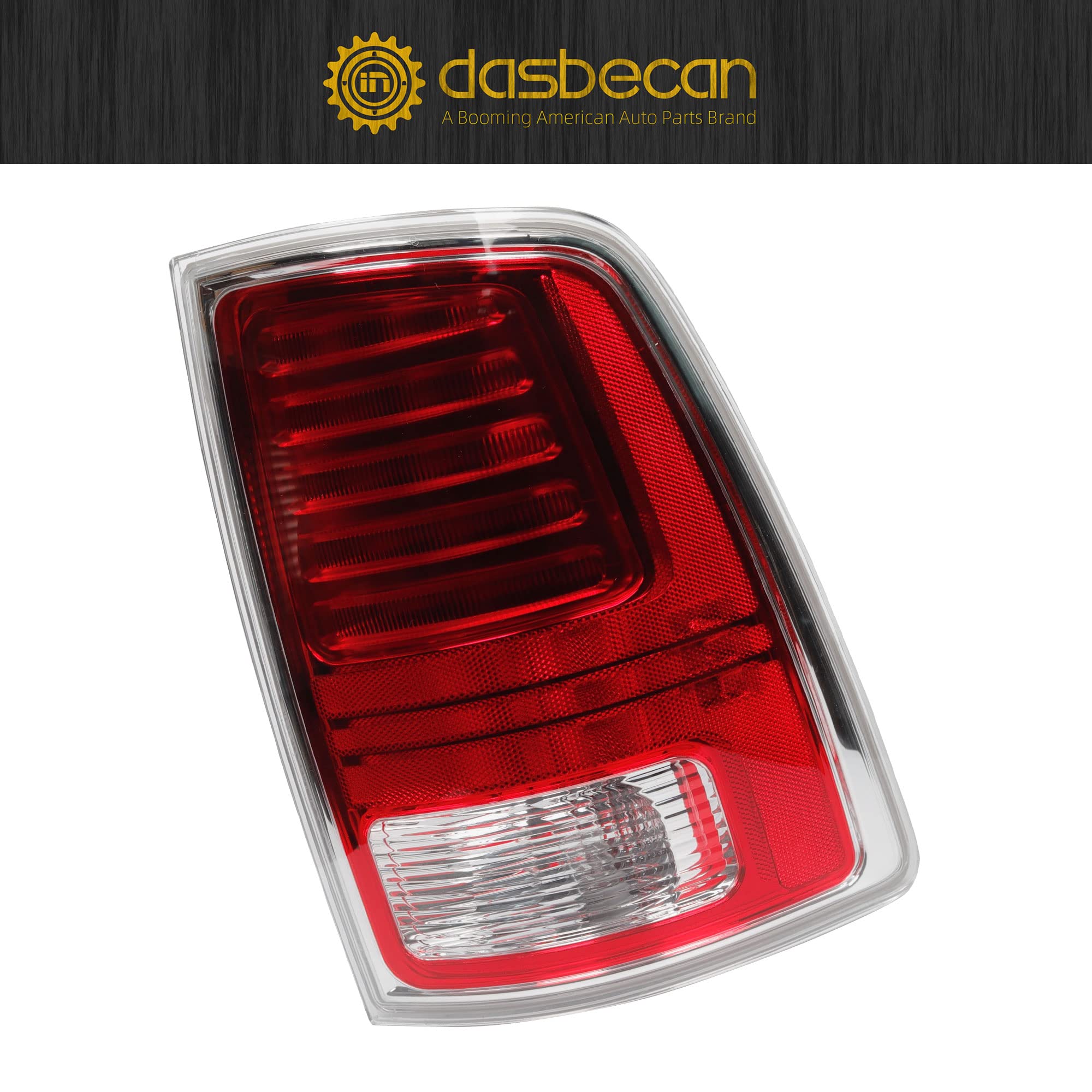 Dasbecan Led Tail Lights Assembly Compatible With Dodge Ram 1500 2013-2018 Ram 2500 & 3500 2014-2018 Passenger Side Plug＆Play Replaces# 68093078Ac Ch2801203