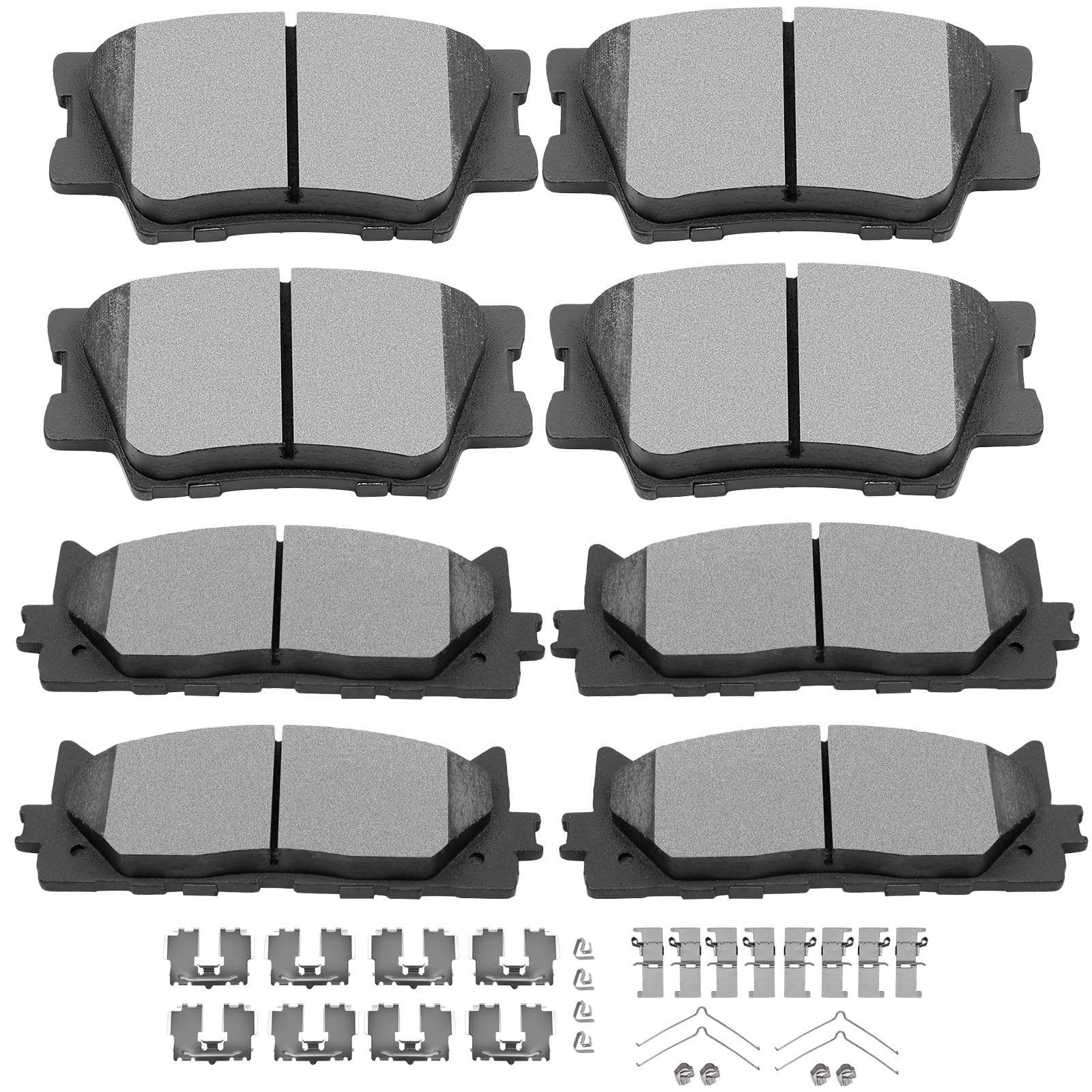 Scitoo D1222 D1212 Front Rear Ceramic Brake Pads Sets Fit For Lexus Es350 2007-2018,For Toyota Avalon 2008-2018,For Toyota For C